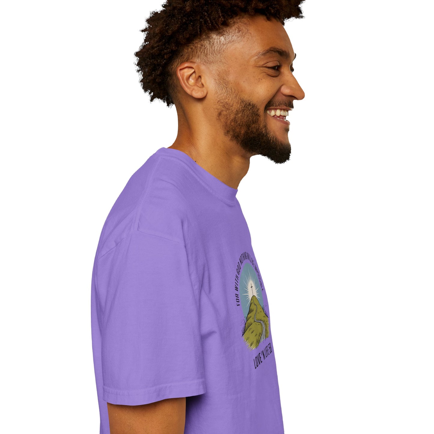 For With God Tee - Comfort Colors