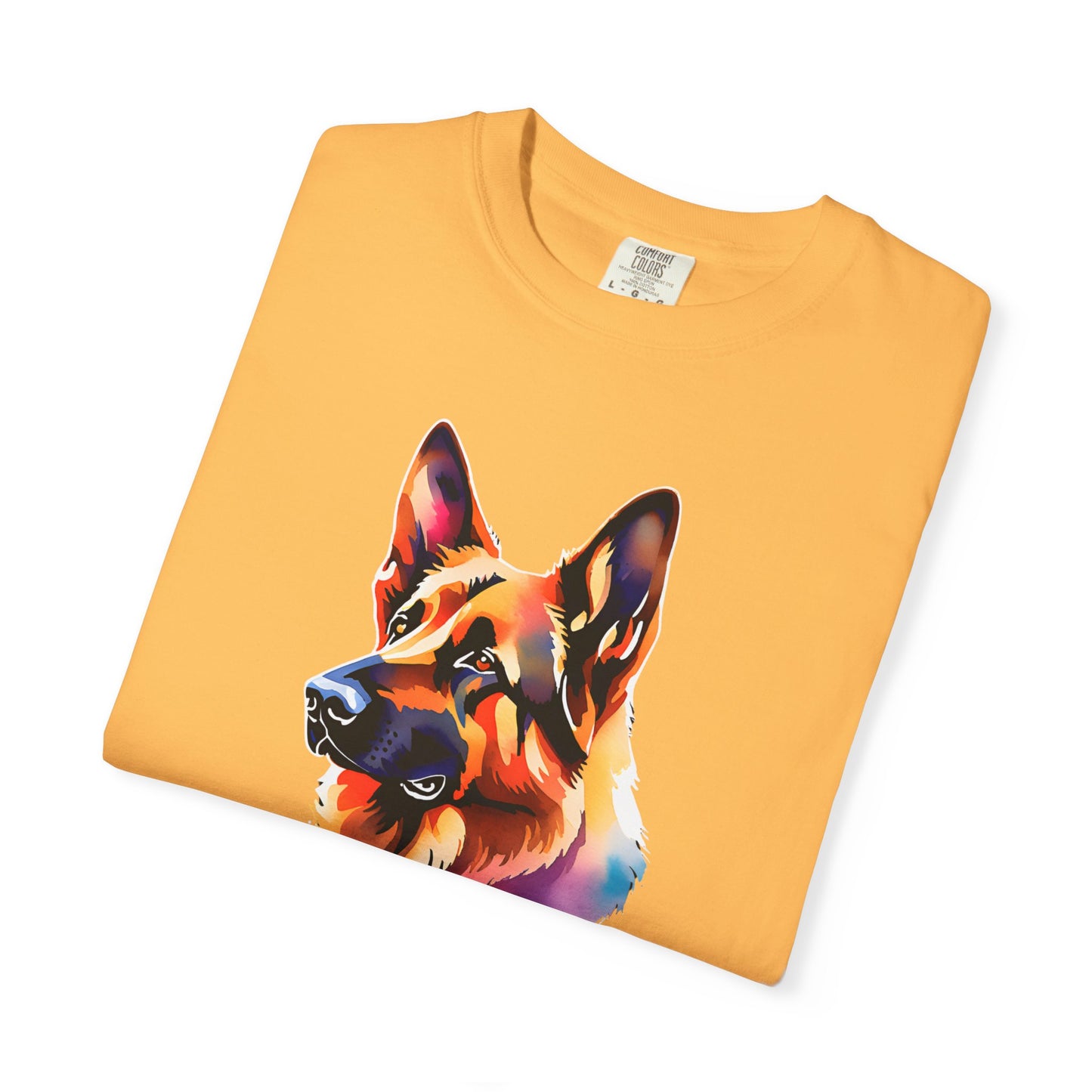 Colorful German Shepherd Unisex T-Shirt - Perfect for Dog Lovers Comfort Colors