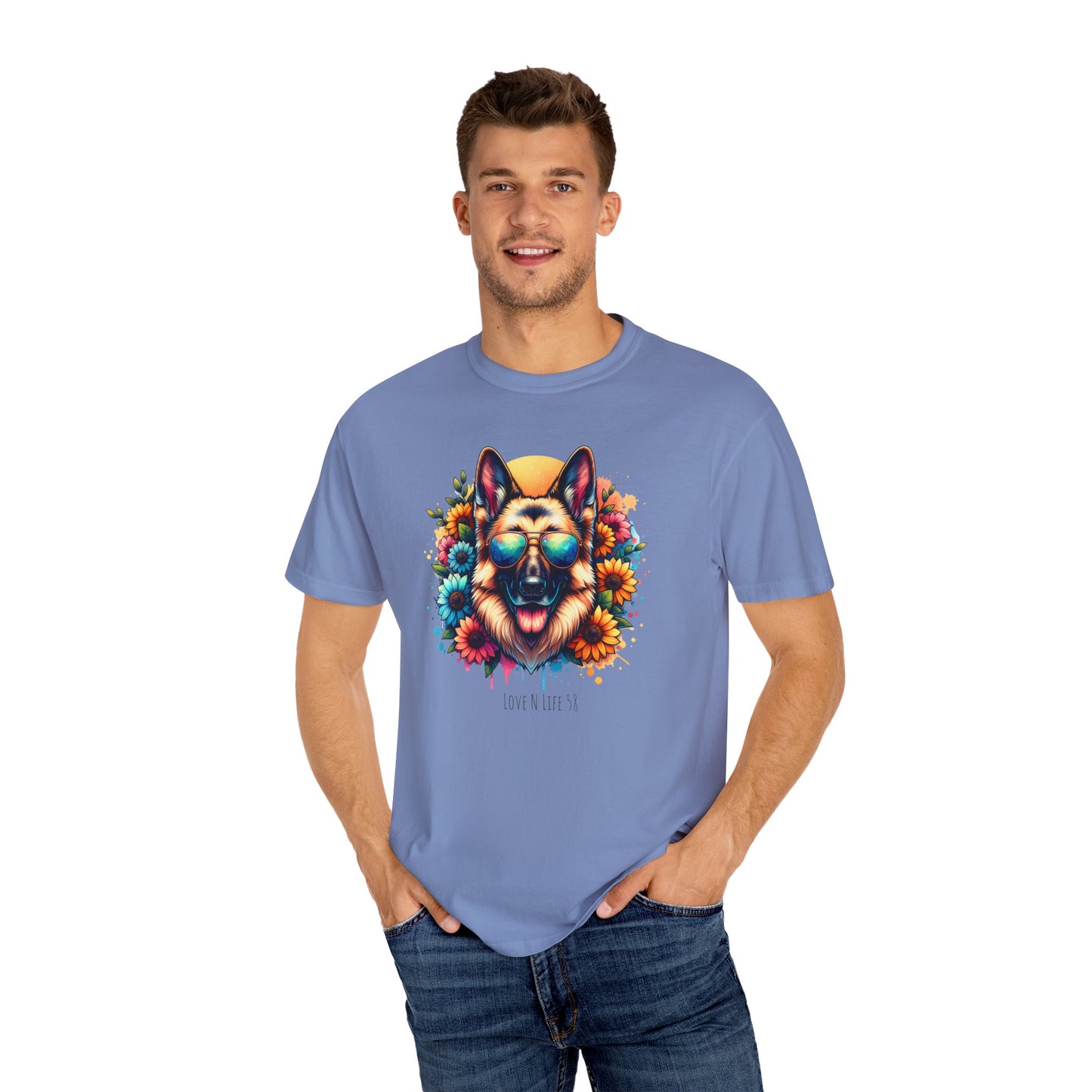 Love n' Life German Shepard Tee - Comfort Colors