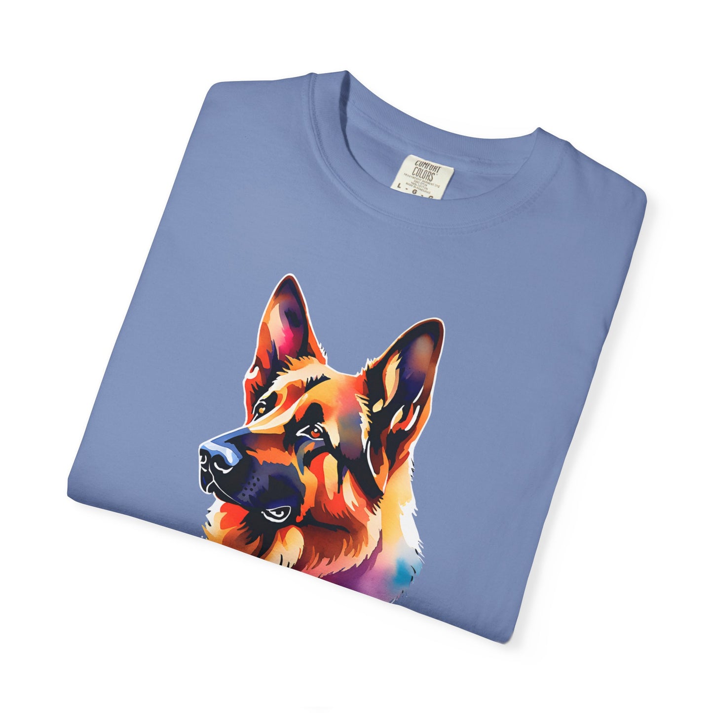 Colorful German Shepherd Unisex T-Shirt - Perfect for Dog Lovers Comfort Colors