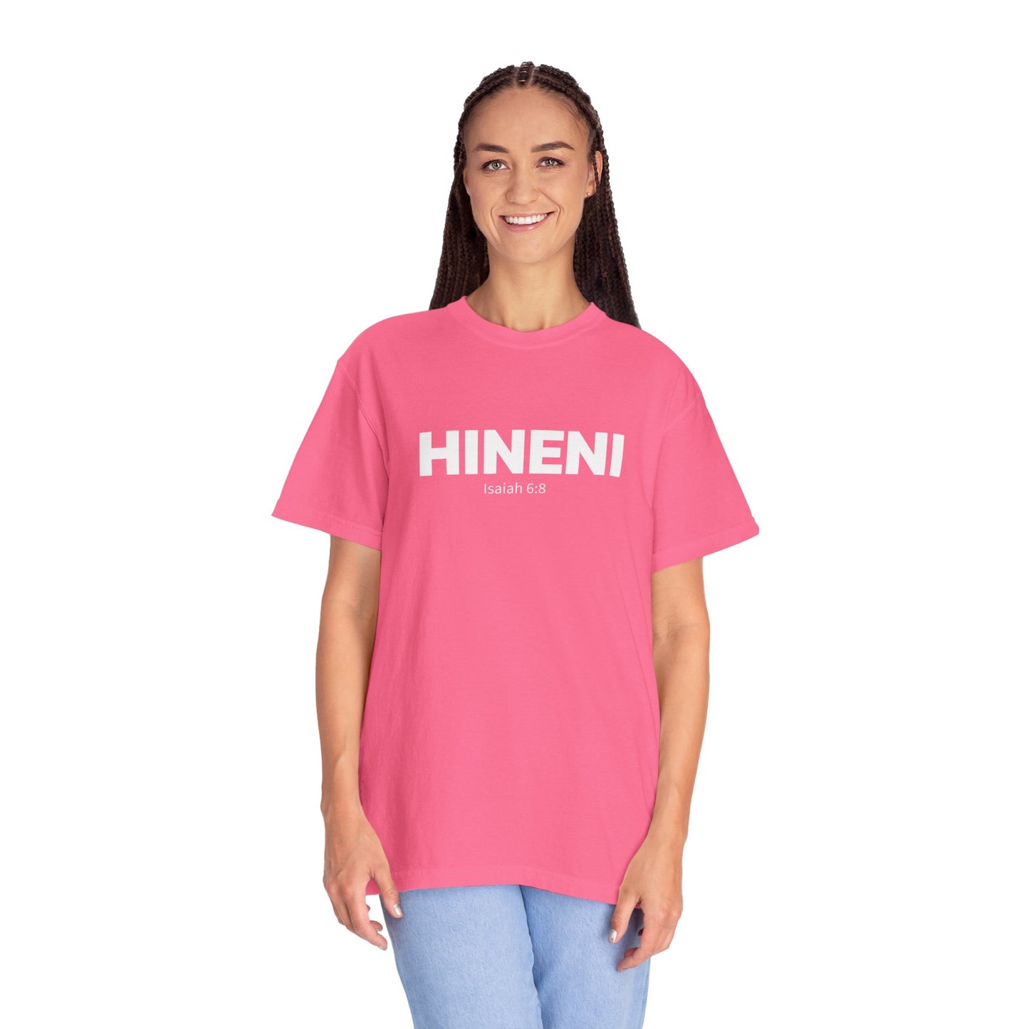 HINENI Isaiah 6:8 Tee - Comfort Colors