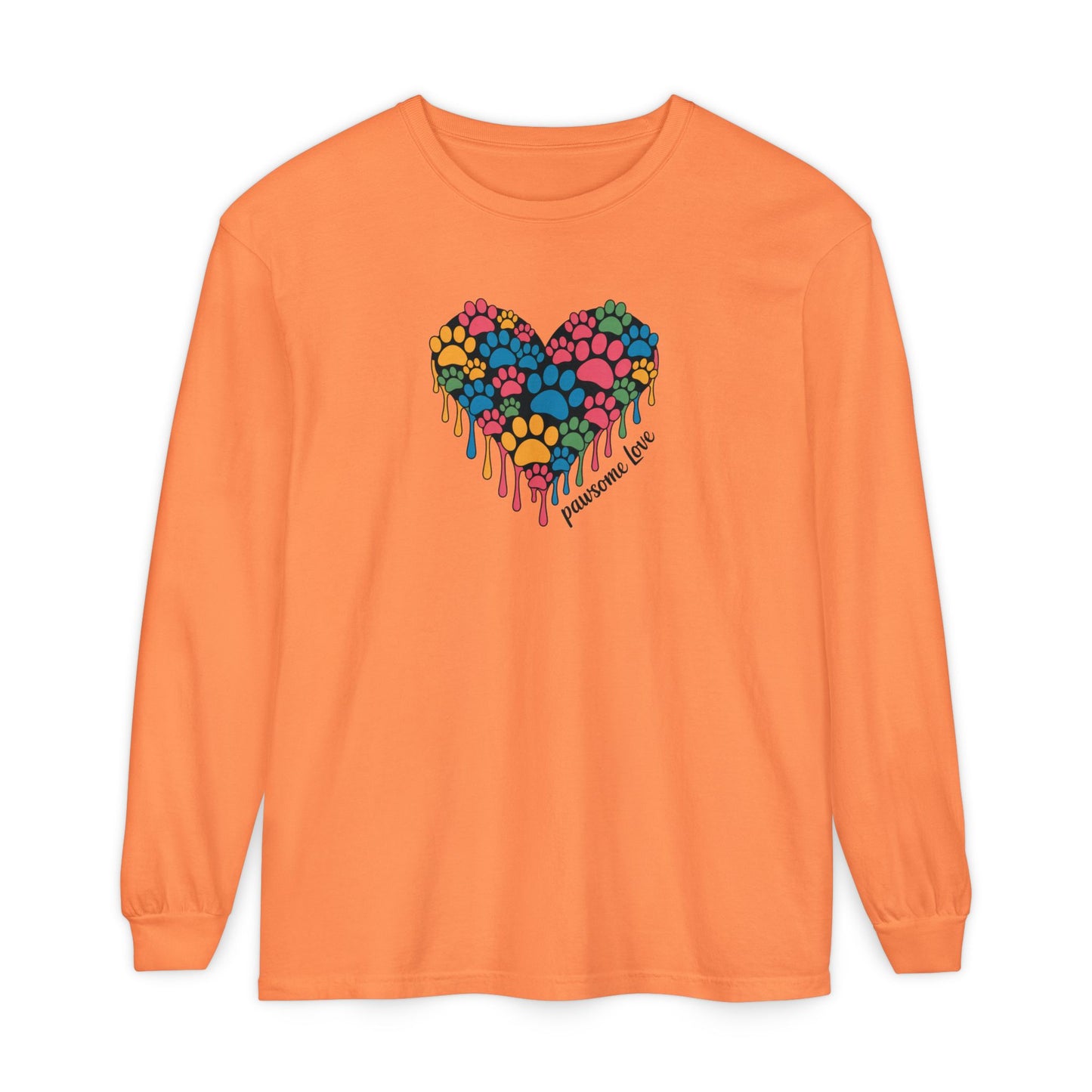 Pawsome Love Tee - Comfort Colors long sleeve