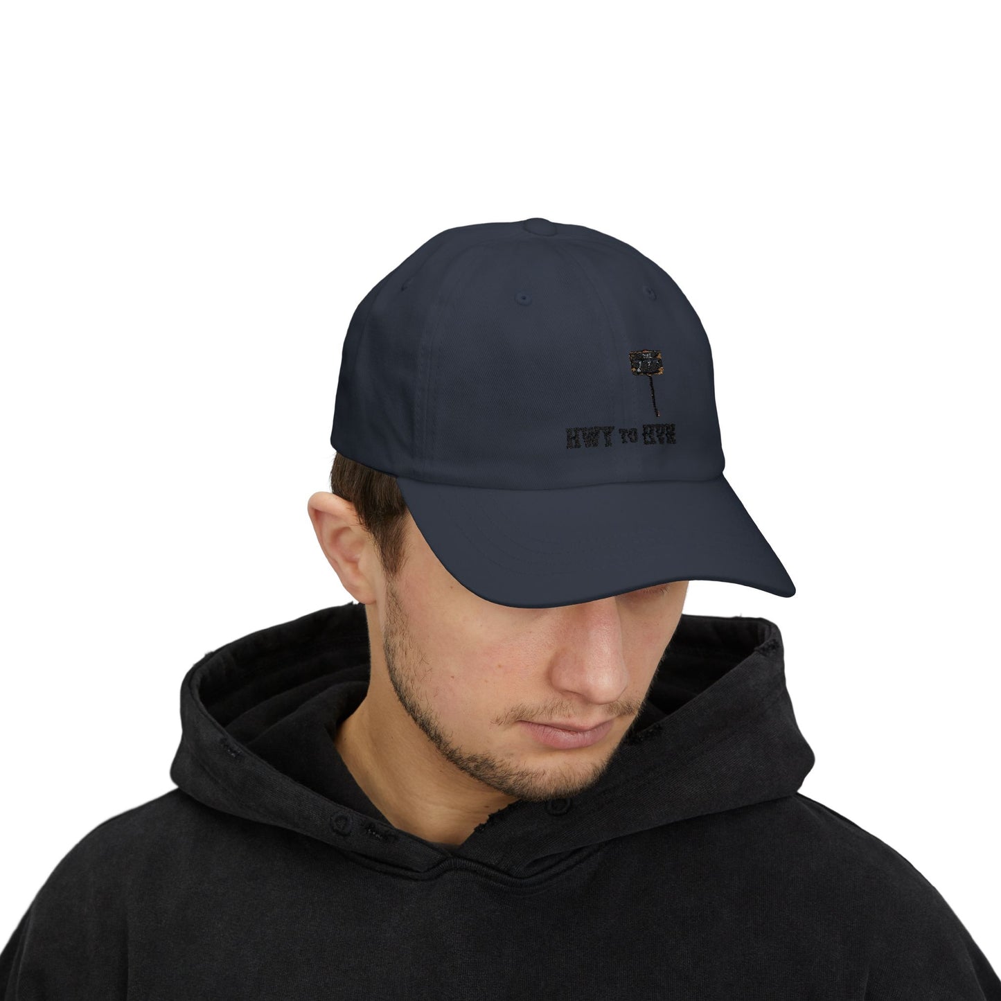 Rte 77 Hwy to Hvn Embroidery Dad Cap