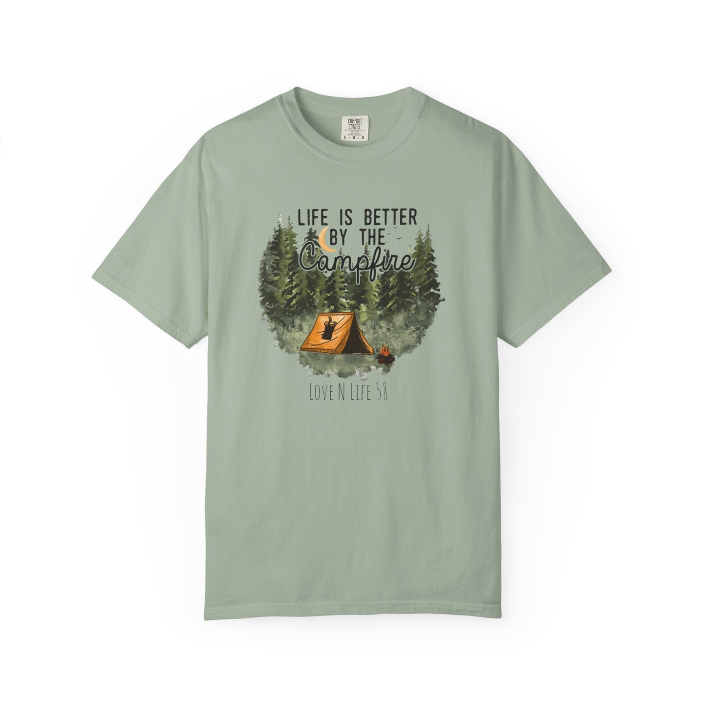 Life is Better by the Campfire Tee - Comfort Colors