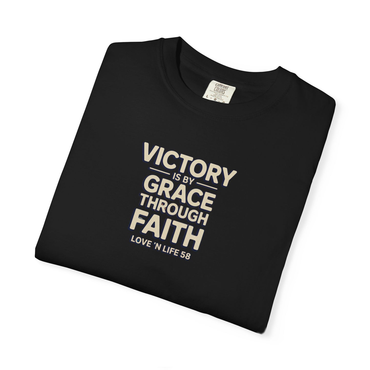 Victory By Grace Through Faith Tee -Comfort Colors