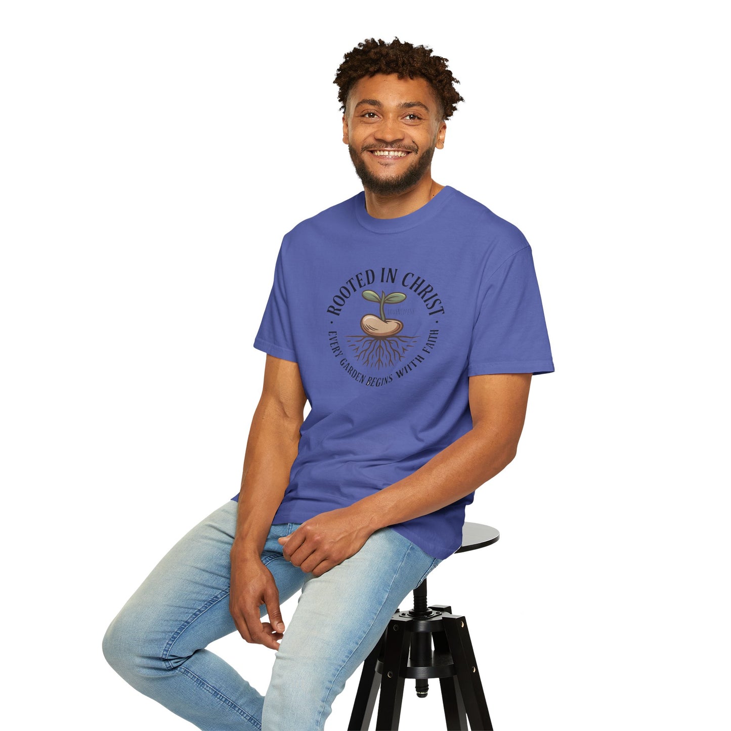 Rooted in Christ Tee - Comfort Colors