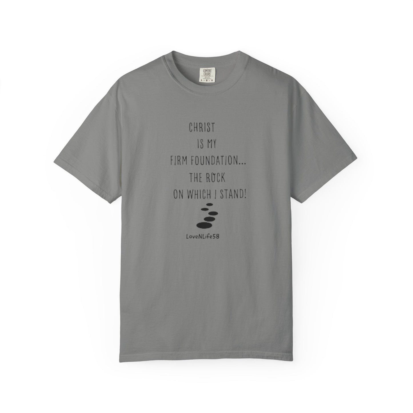 CHRIST MY ROCK Tee - Comfort Colors
