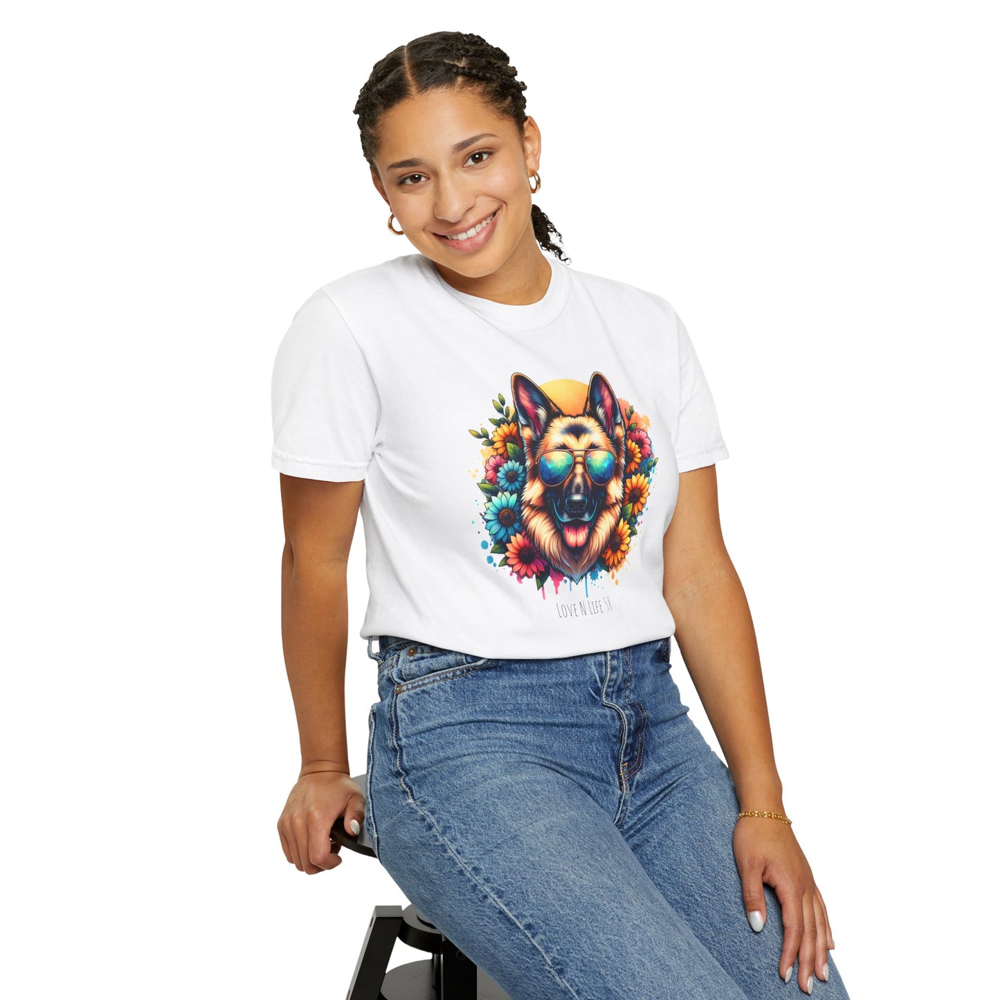 Love n' Life German Shepard Tee - Comfort Colors
