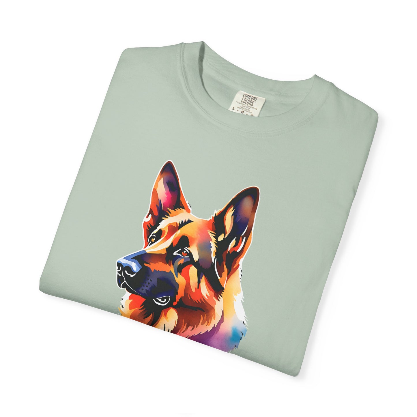 Colorful German Shepherd Unisex T-Shirt - Perfect for Dog Lovers Comfort Colors