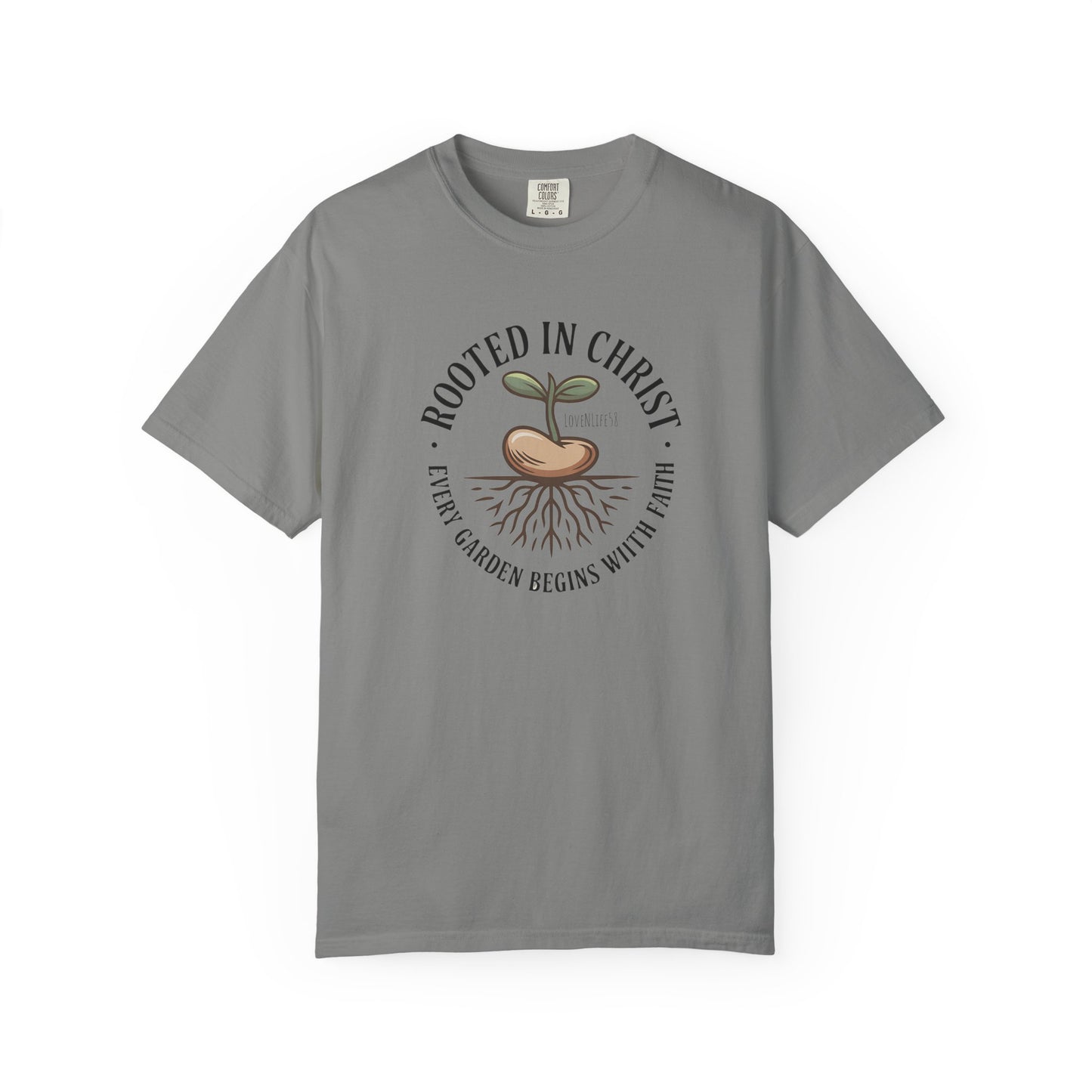 Rooted in Christ Tee - Comfort Colors