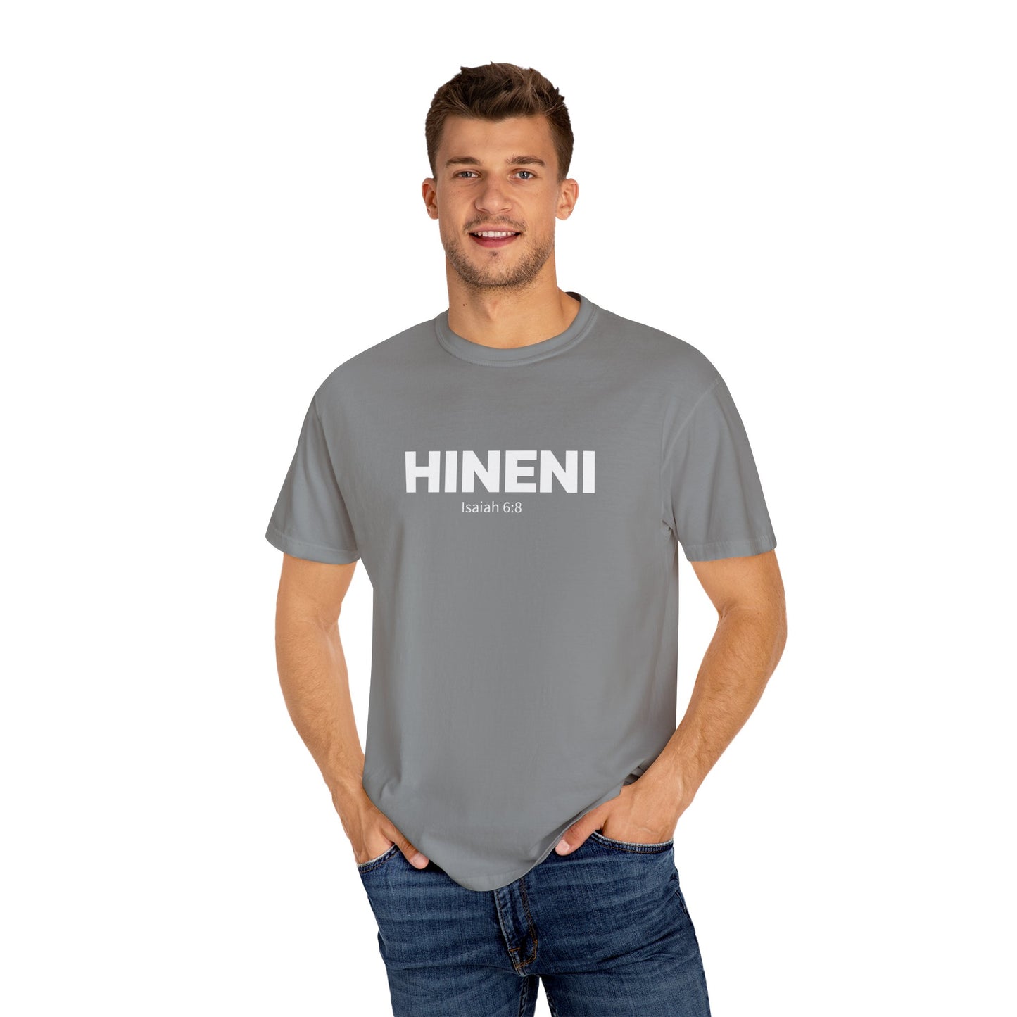 HINENI Isaiah 6:8 Tee - Comfort Colors