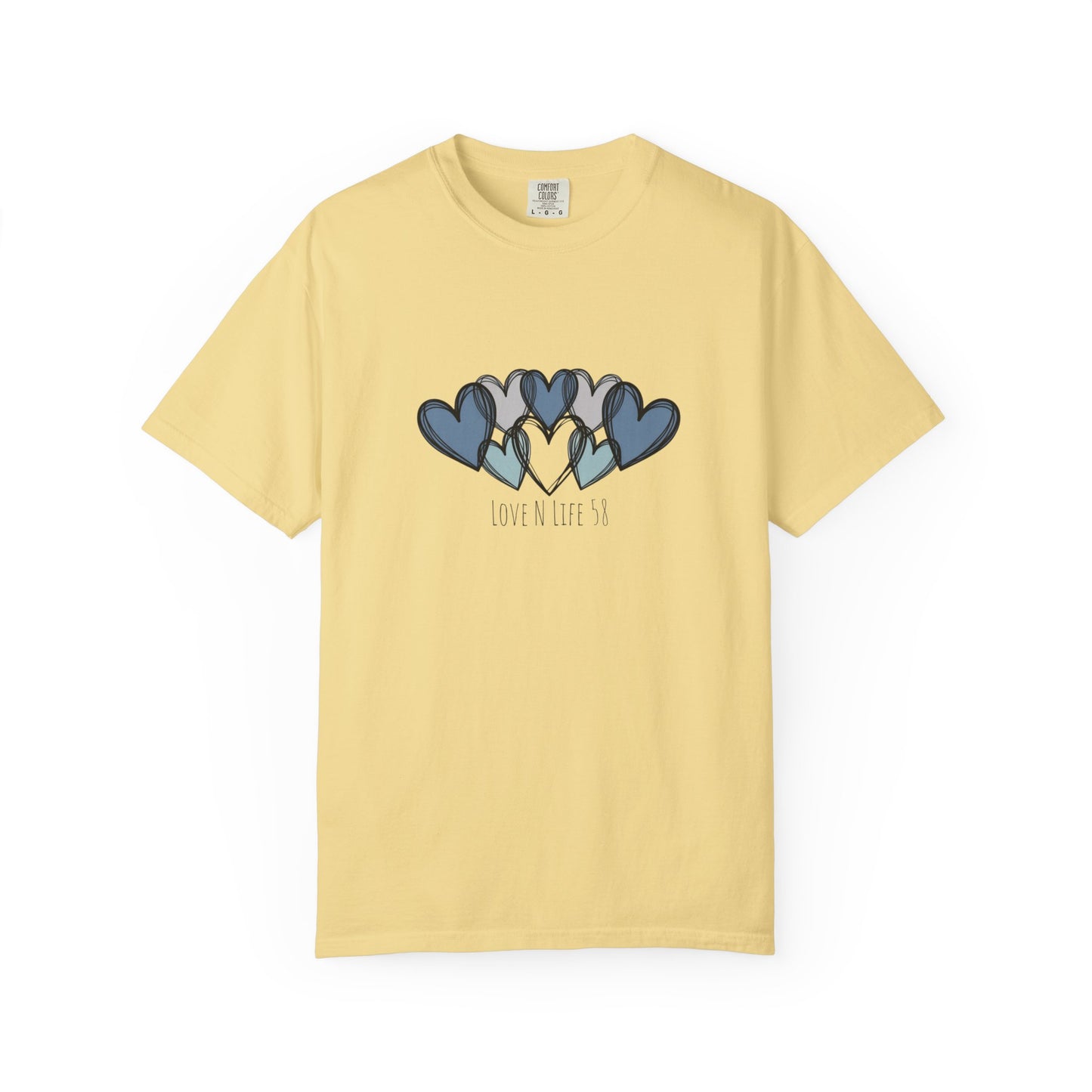 Hearts Love N Life 58 Tee - Comfort Colors