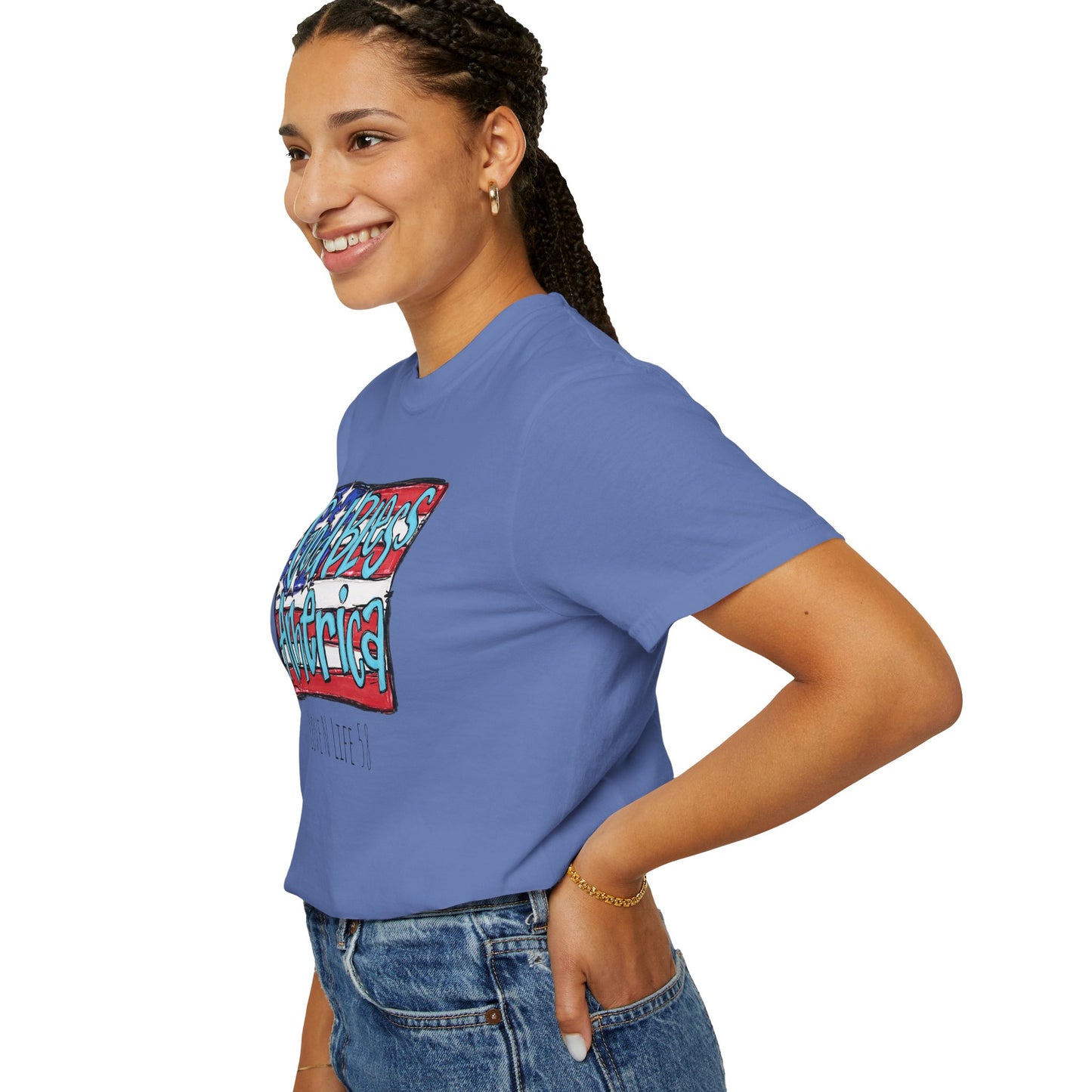 God Bless America Tee -Comfort Colors
