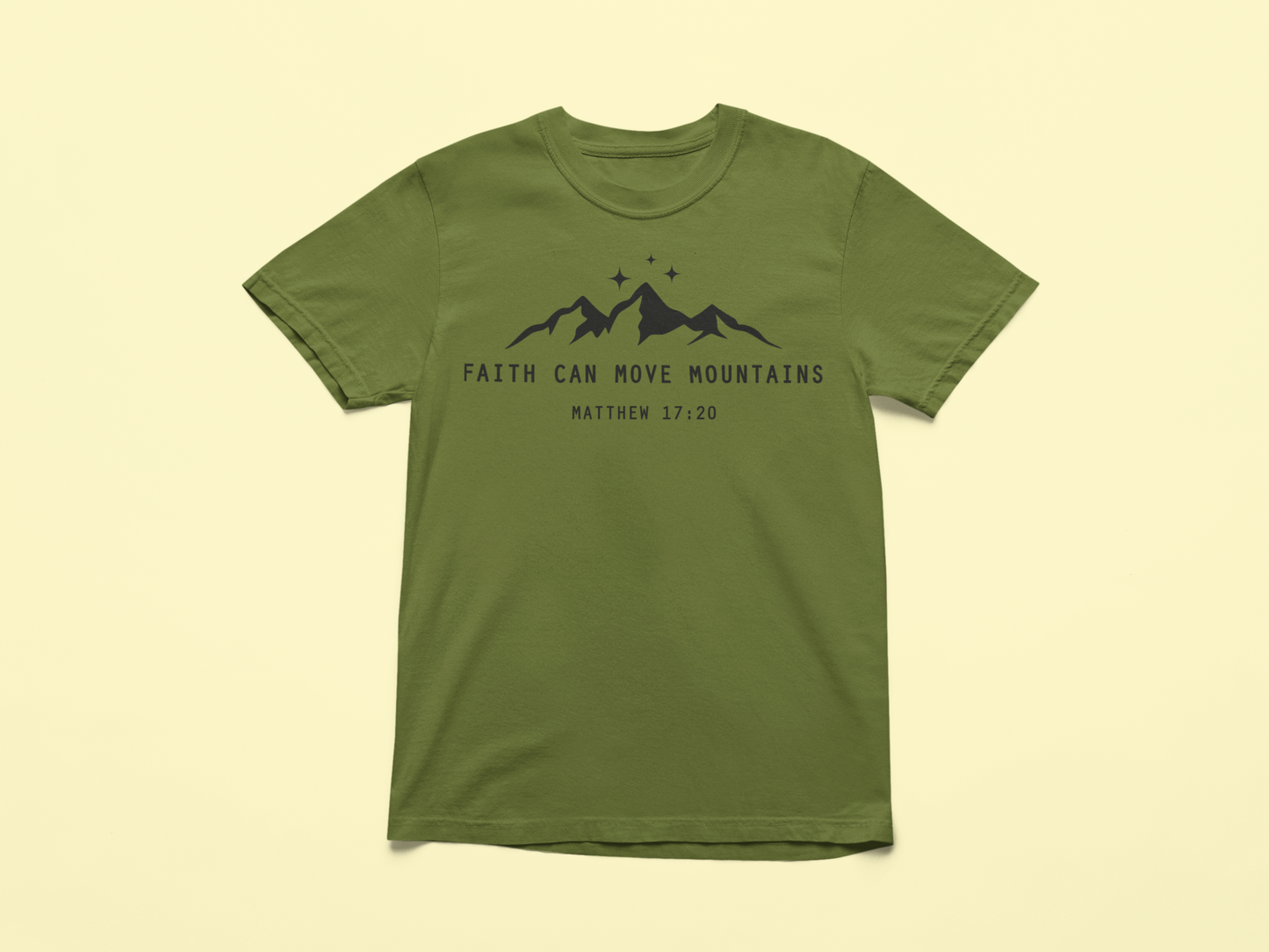 Faith Can Move Mountains Tee - Comfort Colors