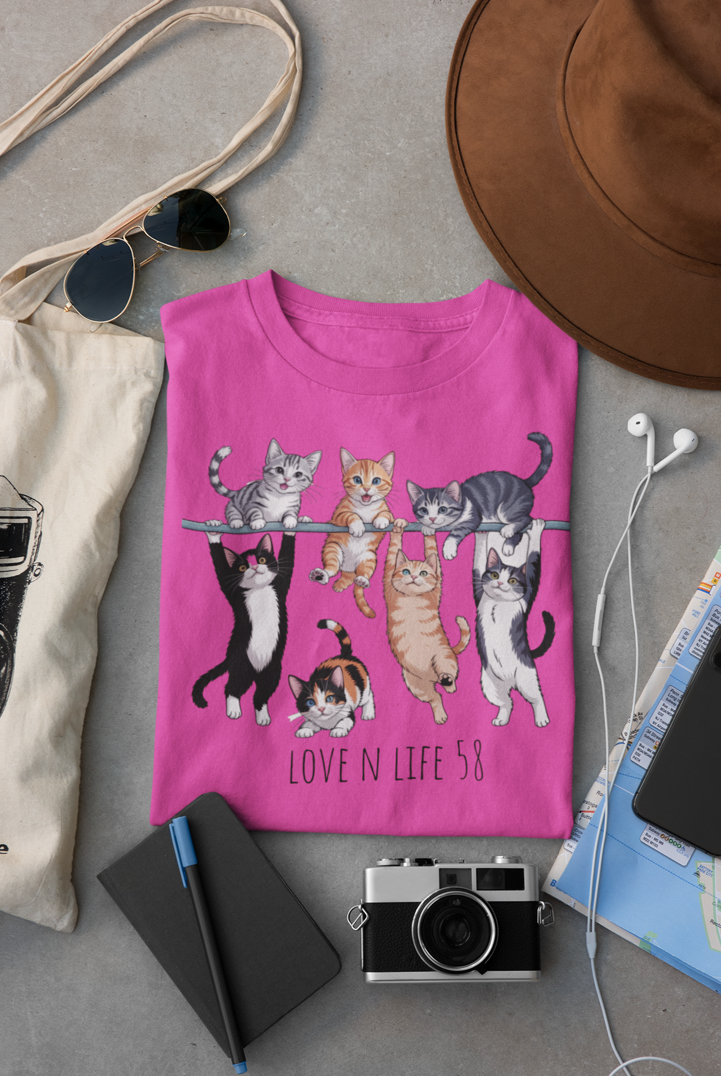 Cat Lovers Tee Long Sleeve - Comfort Colors