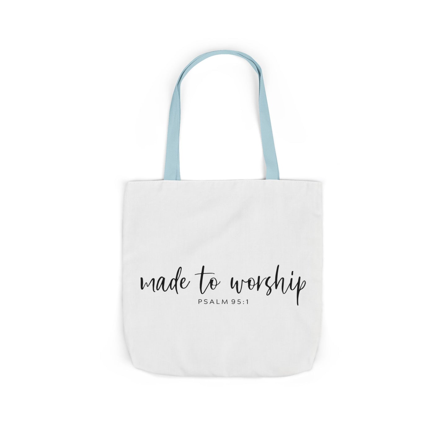 Inspirational Canvas Tote Bag - Faithful Design, Jesus Quote