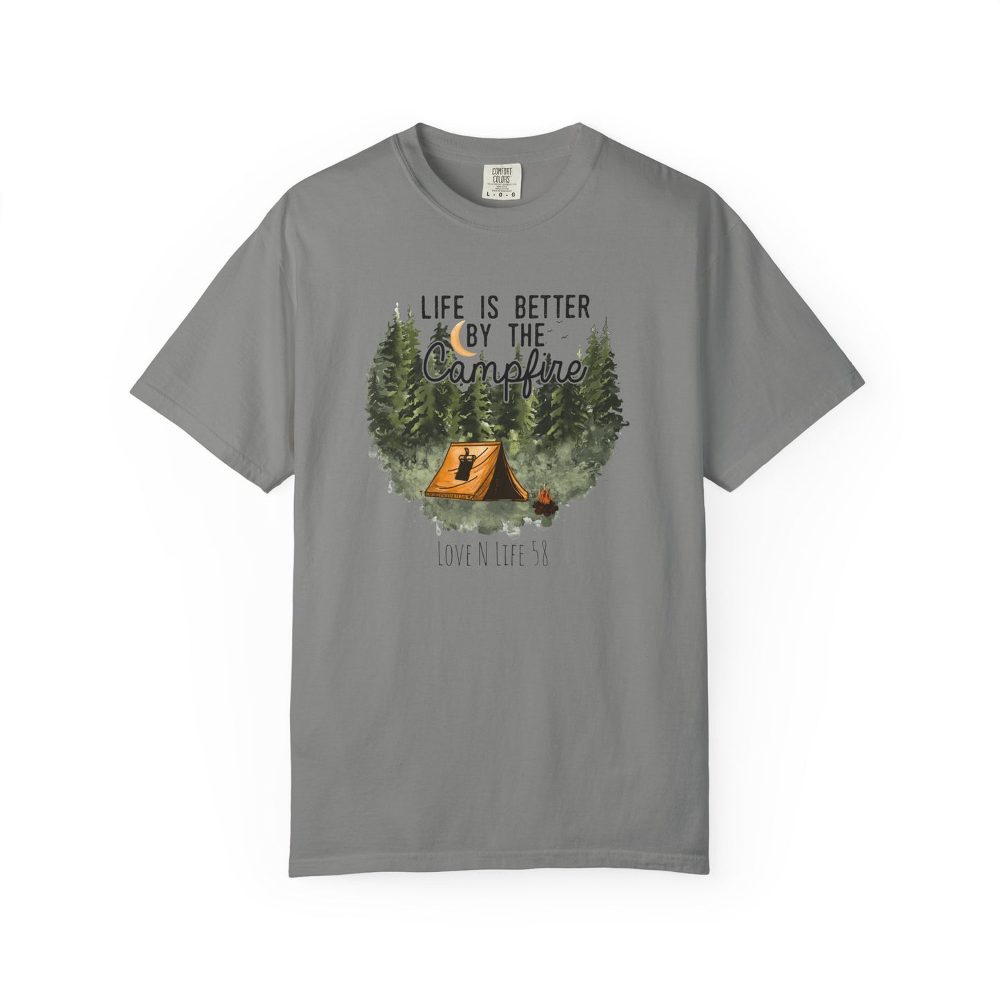 Life is Better by the Campfire Tee - Comfort Colors