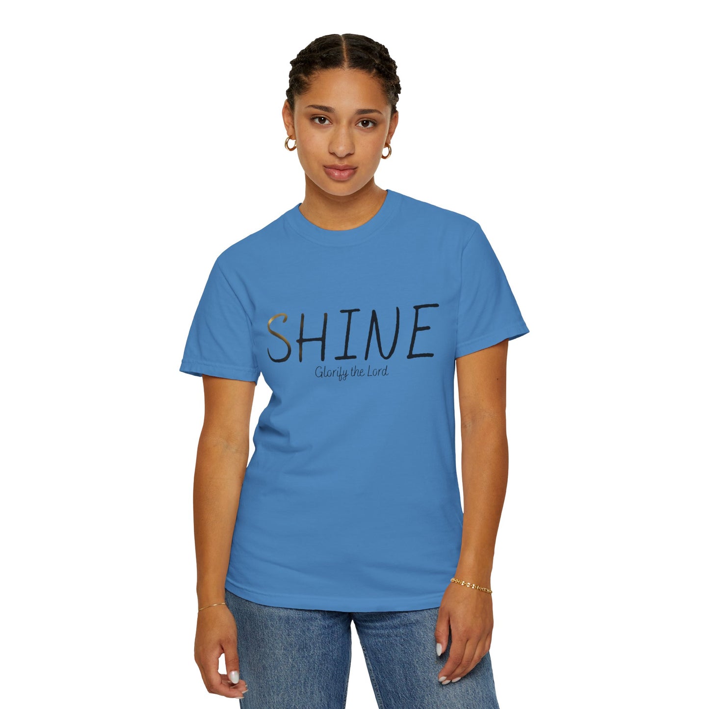 “Shine” Glorify the Lord Tee - Comfort Colors
