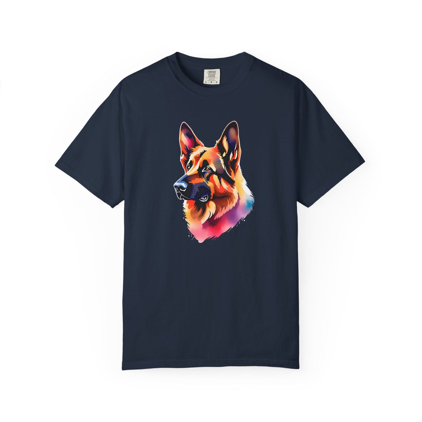 Colorful German Shepherd Unisex T-Shirt - Perfect for Dog Lovers Comfort Colors