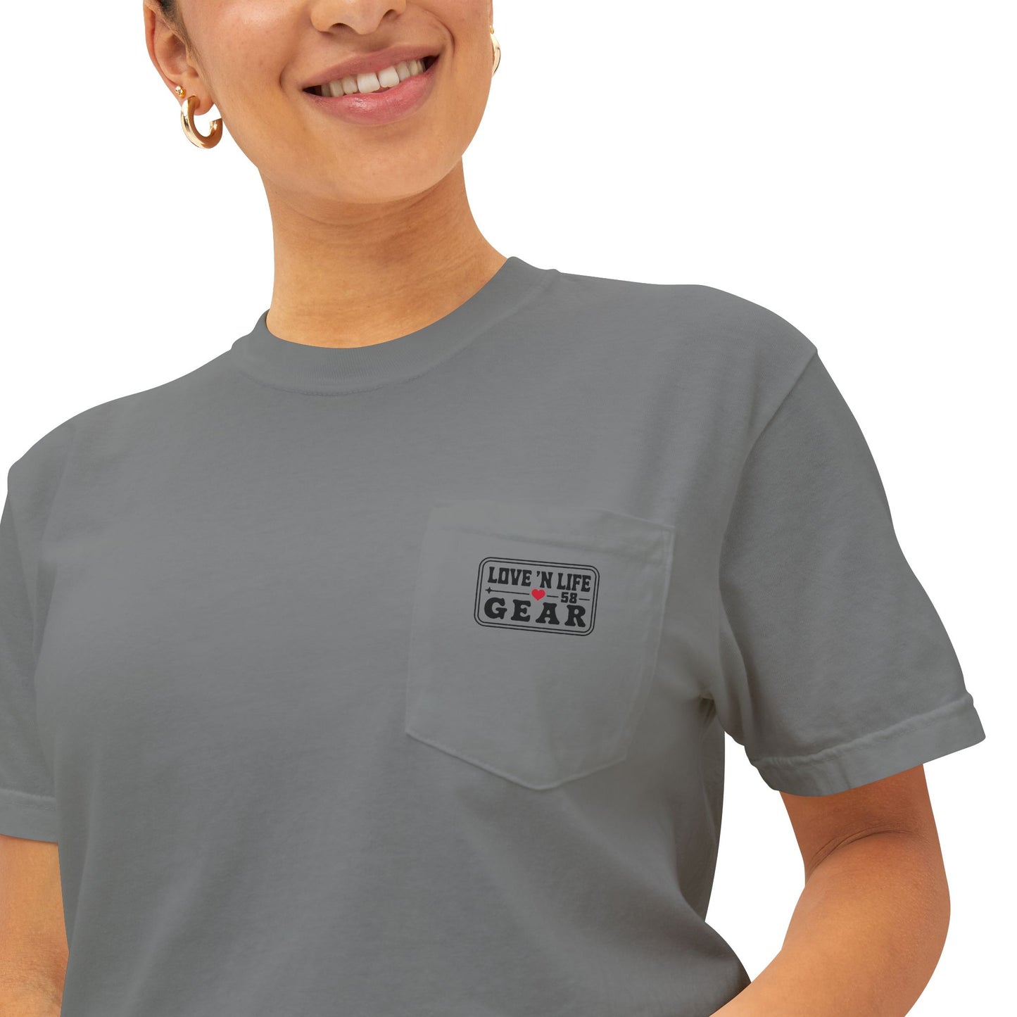 LITM - Comfort Colors Pocket T-Shirt Love N Life 58