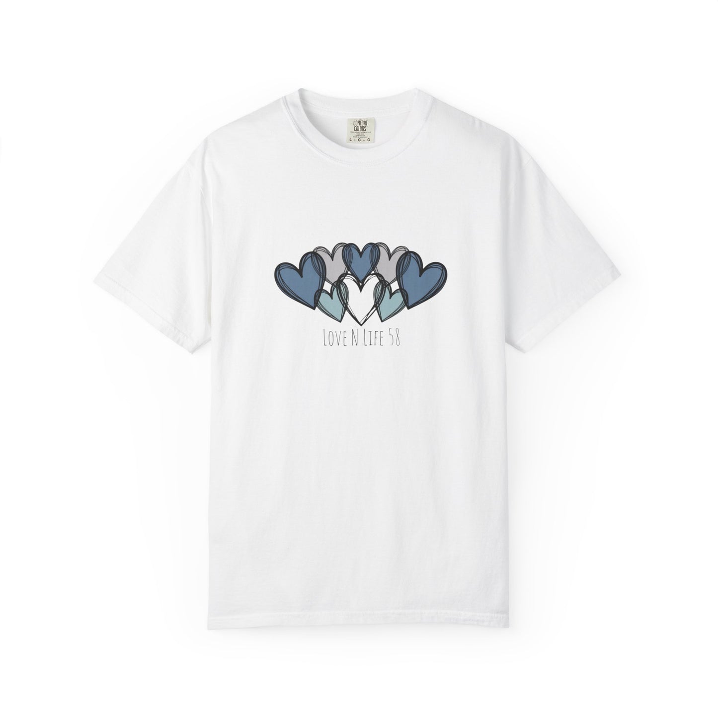 Hearts Love N Life 58 Tee - Comfort Colors