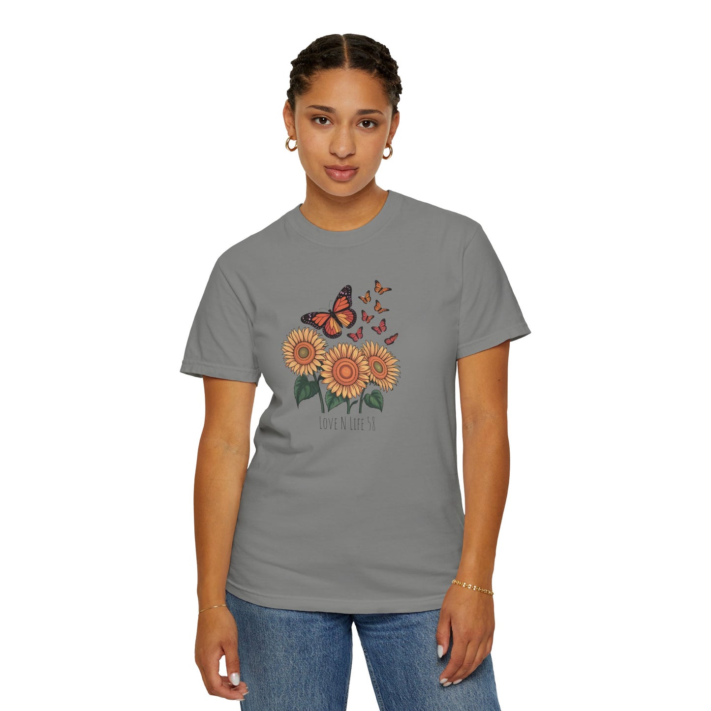 Sunflowers and Butterflies - Comfort Colors