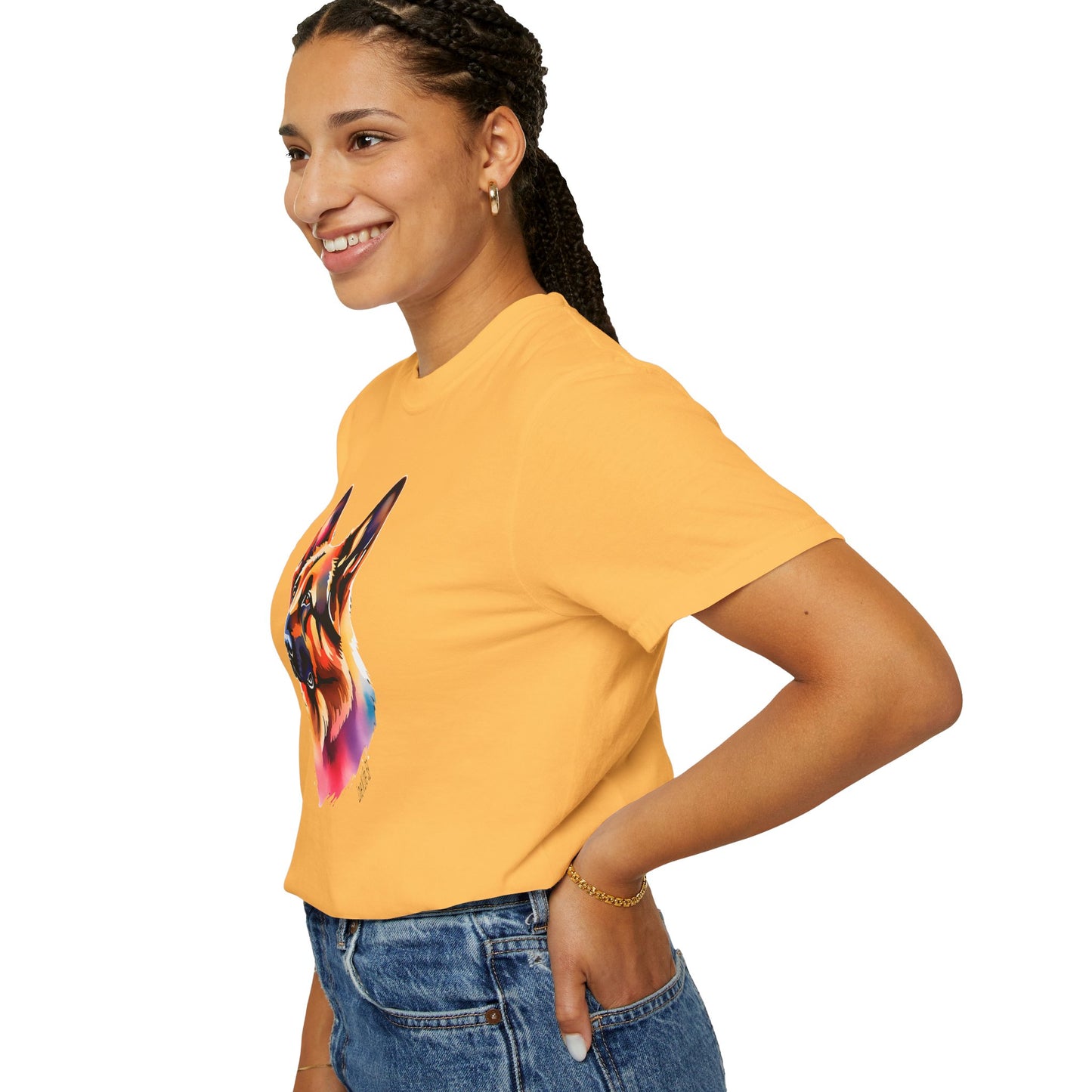 Colorful German Shepherd Tee - Comfort Colors