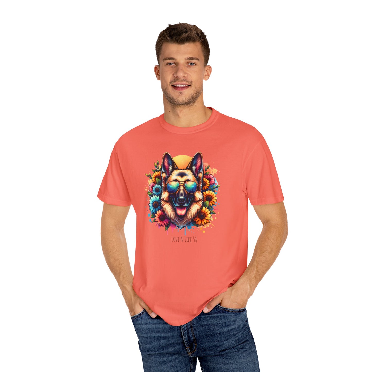 Love n' Life German Shepard Tee - Comfort Colors