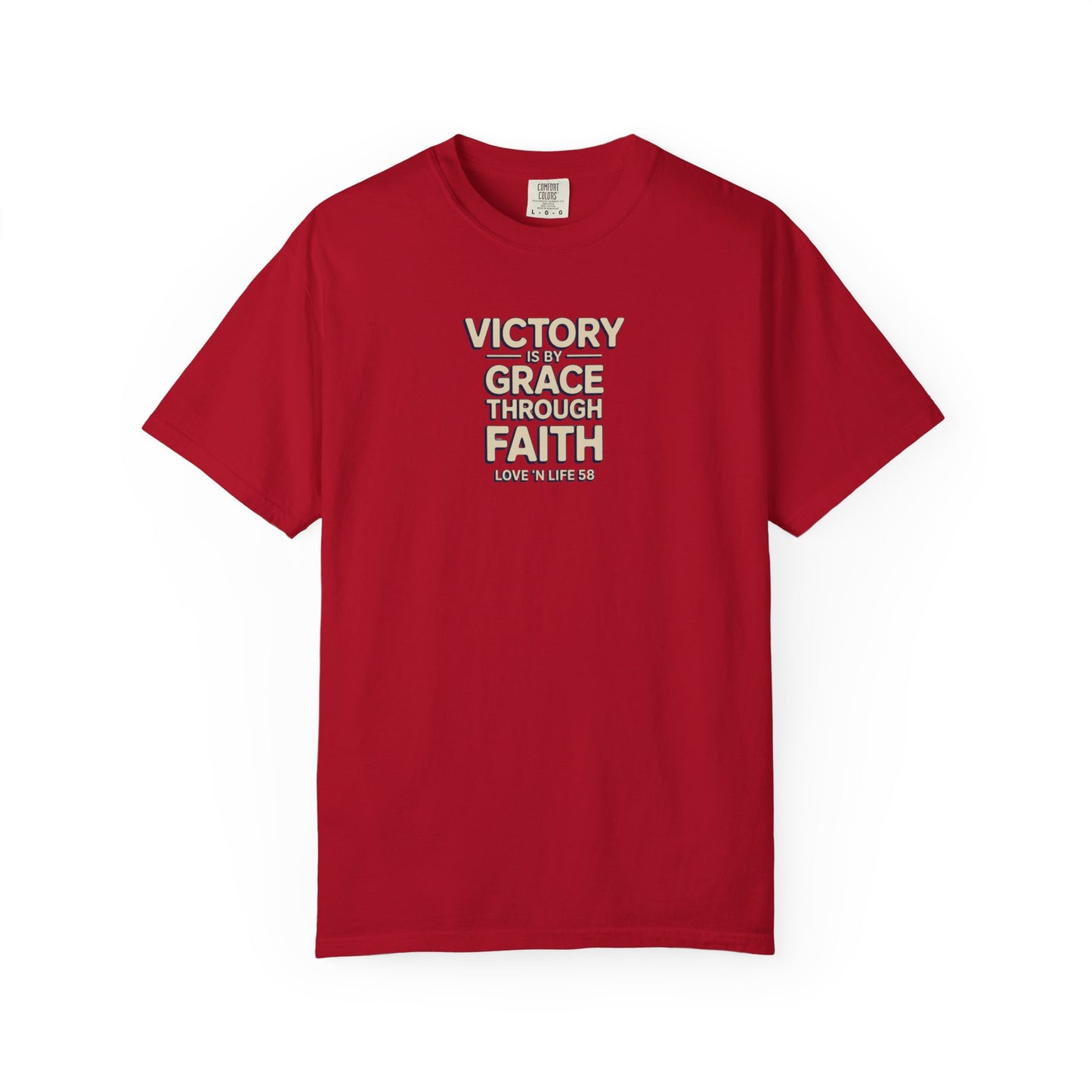 Victory By Grace Through Faith Tee -Comfort Colors