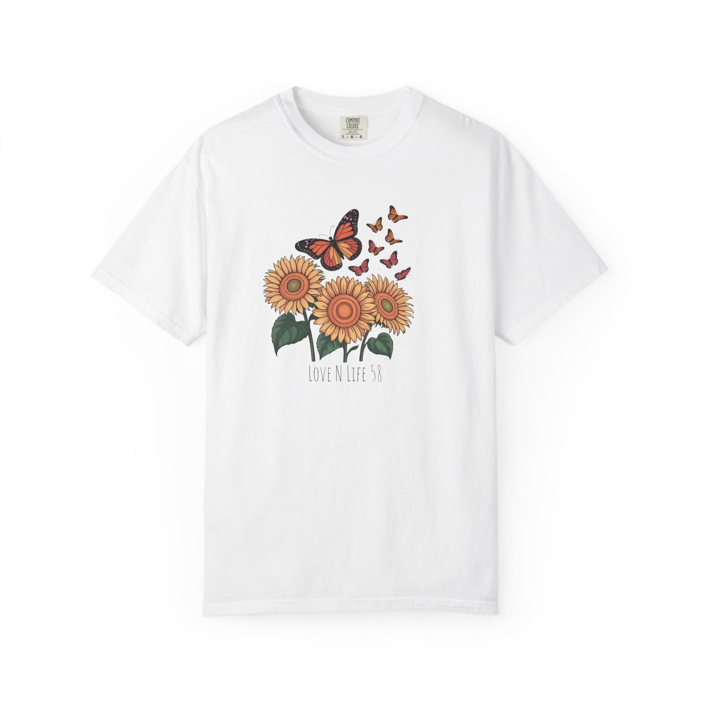Sunflowers and Butterflies - Comfort Colors