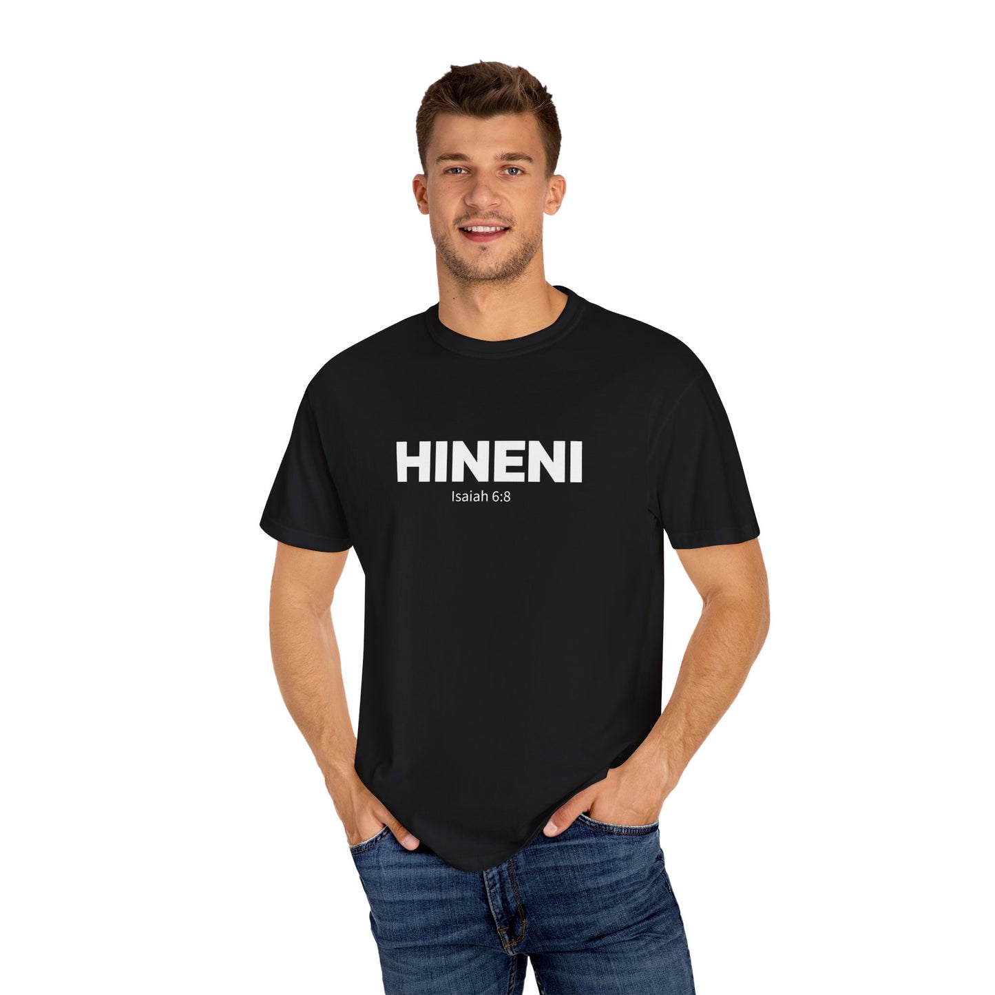 HINENI Isaiah 6:8 Tee - Comfort Colors