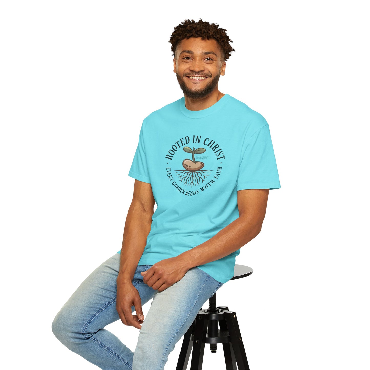Rooted in Christ Tee - Comfort Colors