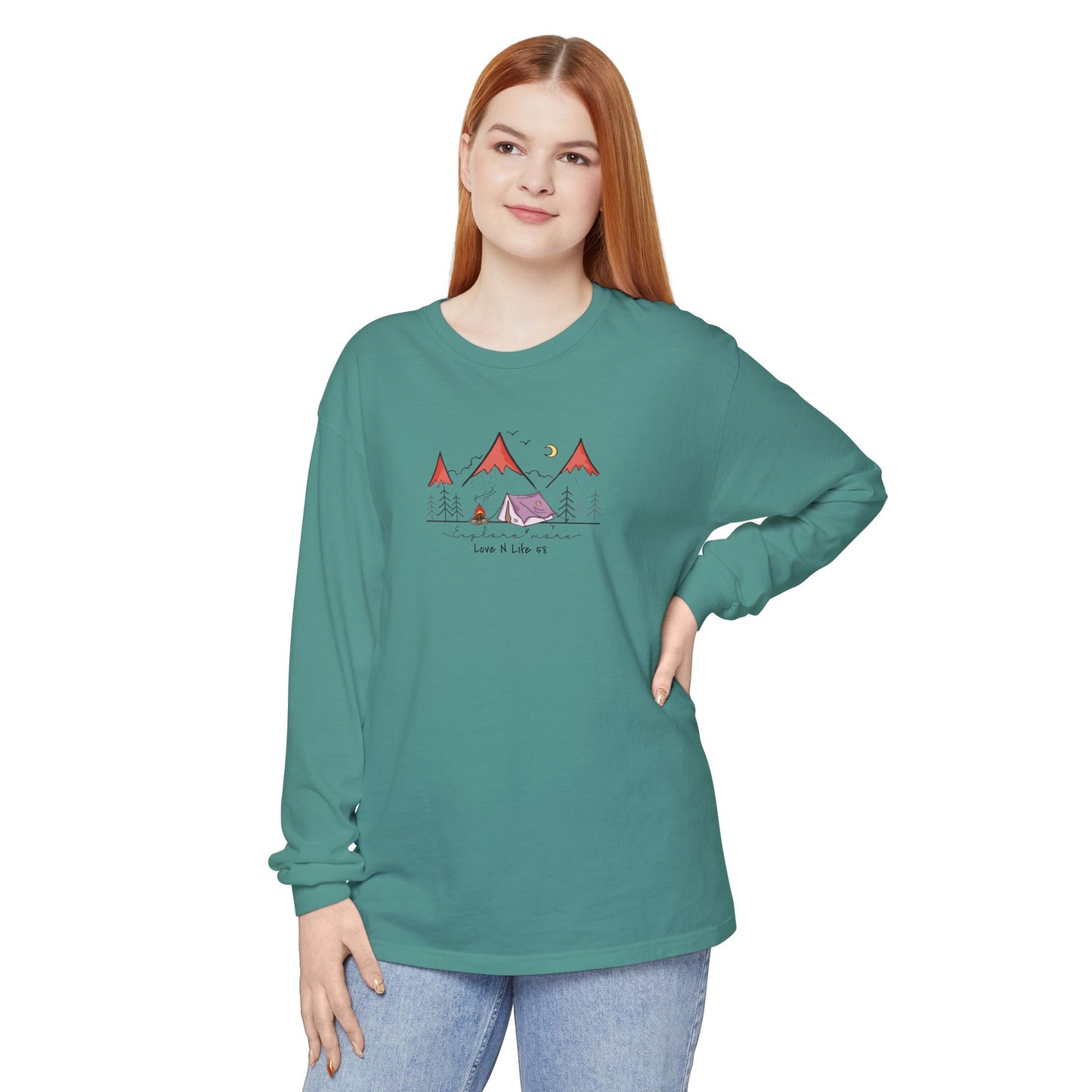Explore More Tee - Comfort Colors Long Sleeve