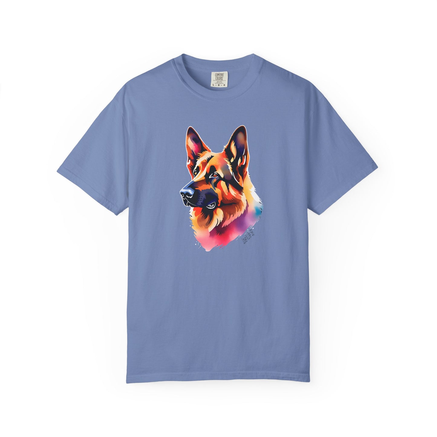 Colorful German Shepherd Unisex T-Shirt - Perfect for Dog Lovers Comfort Colors