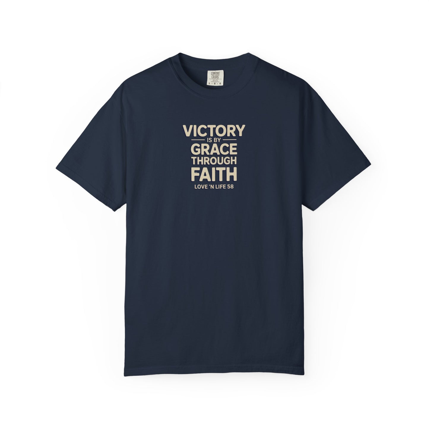 Victory By Grace Through Faith Tee -Comfort Colors