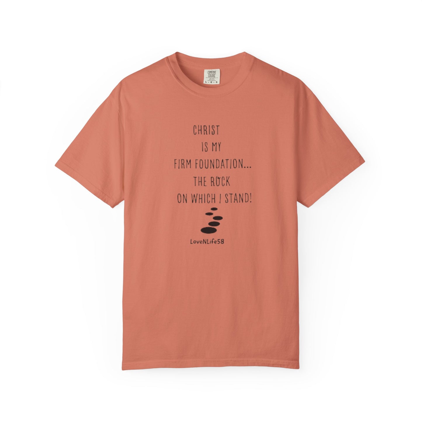 CHRIST MY ROCK Tee - Comfort Colors