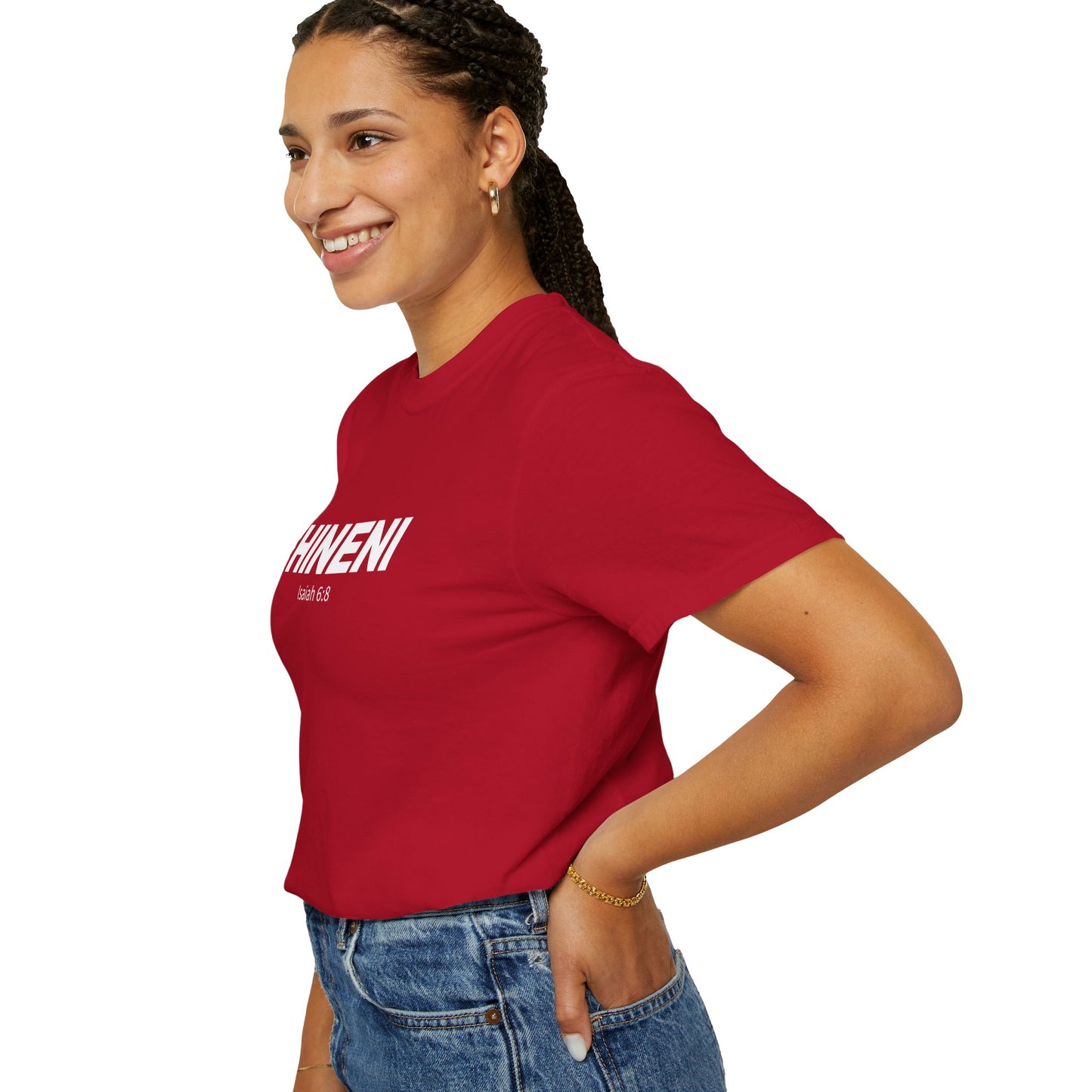 HINENI Isaiah 6:8 Tee - Comfort Colors