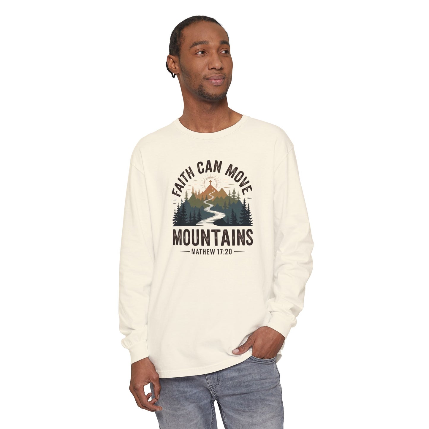 Faith Can Move Mountains Tee - Comfort Colors