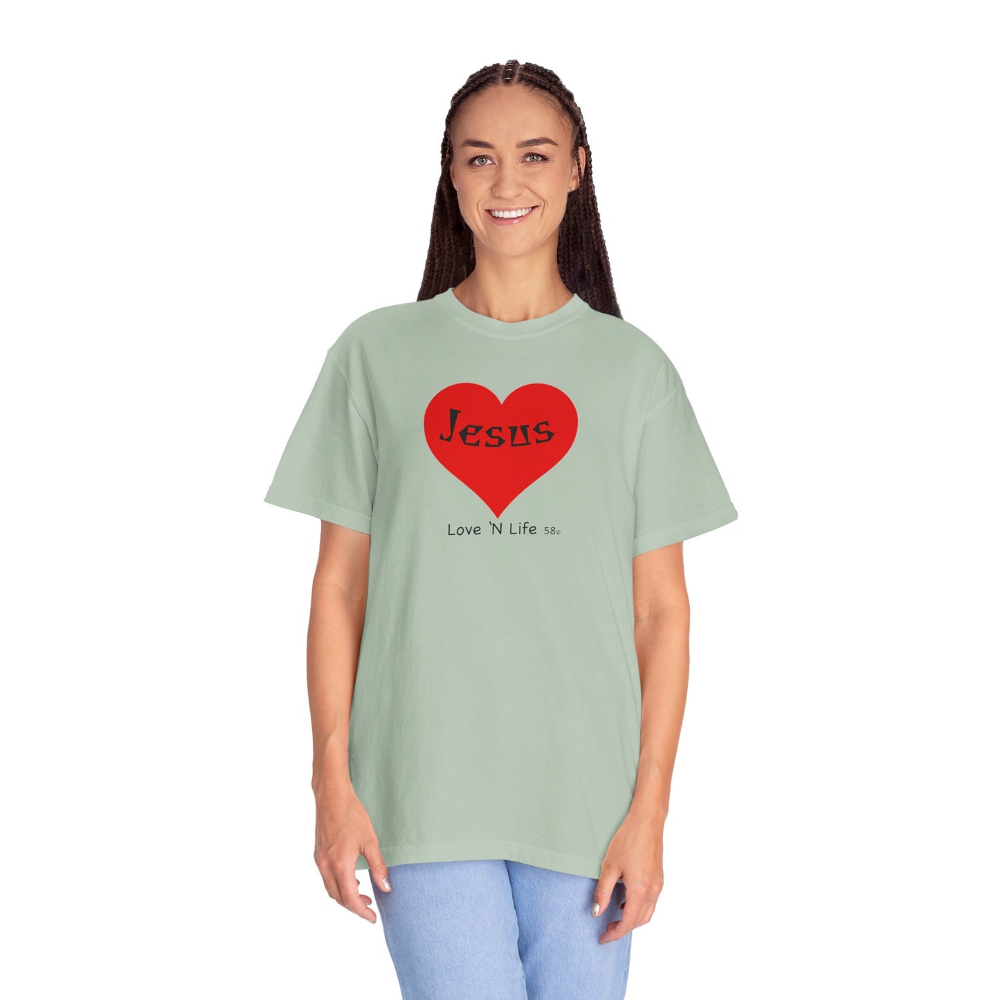 Jesus is Love N Life 58 Tee - Comfort Colors