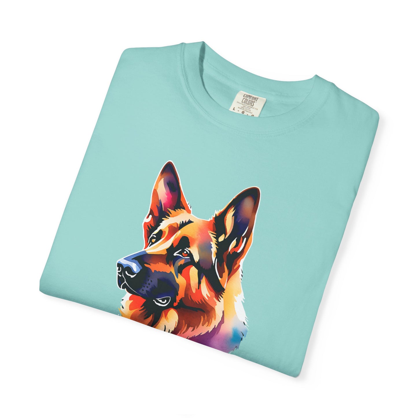 Colorful German Shepherd Unisex T-Shirt - Perfect for Dog Lovers Comfort Colors