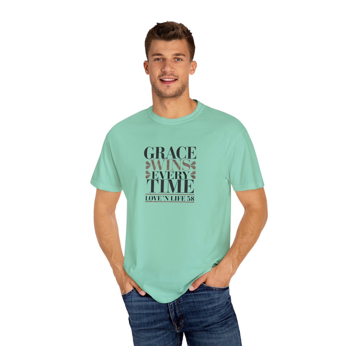Grace Wins Every Time Tee - Comfort Colors