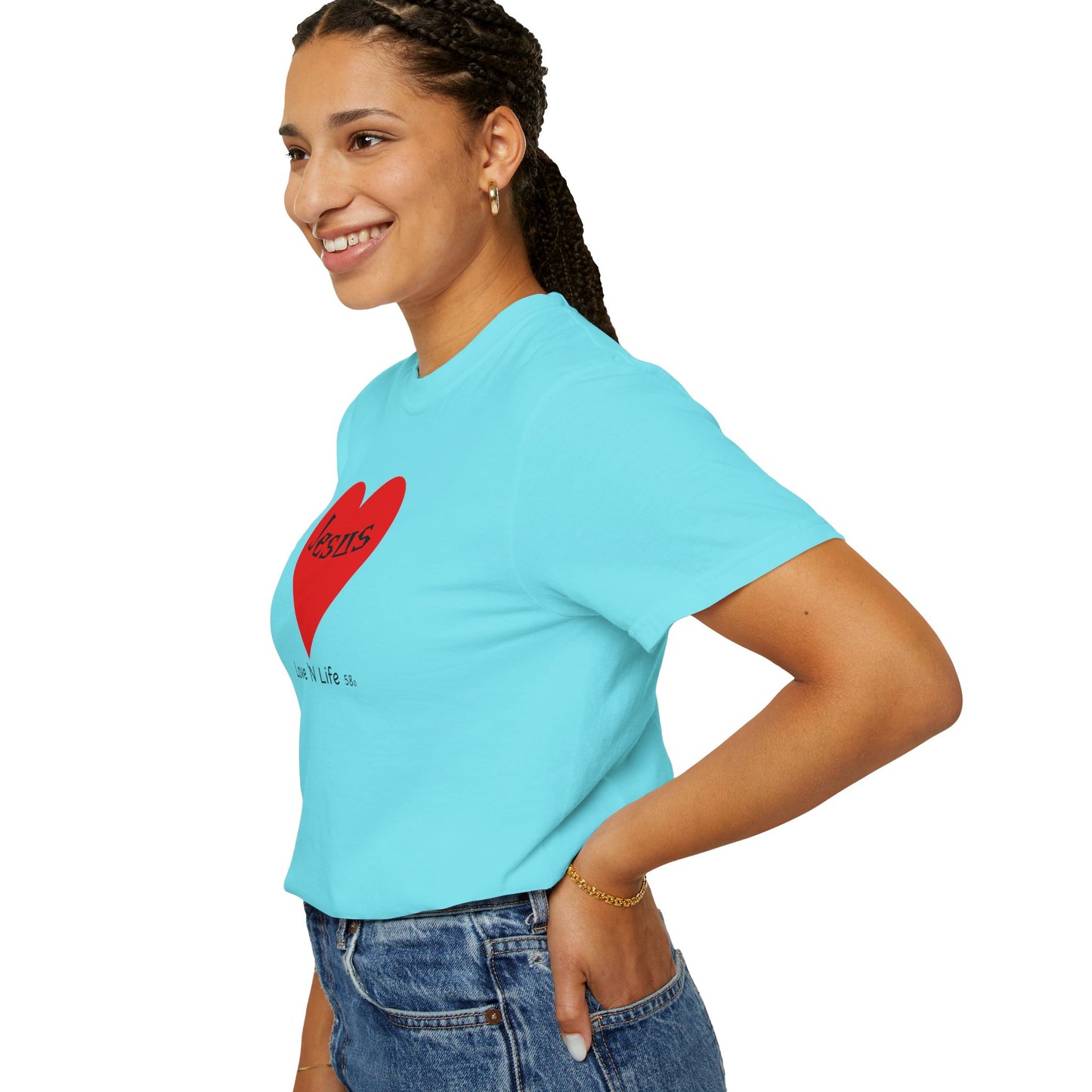 Jesus is Love N Life 58 Tee - Comfort Colors