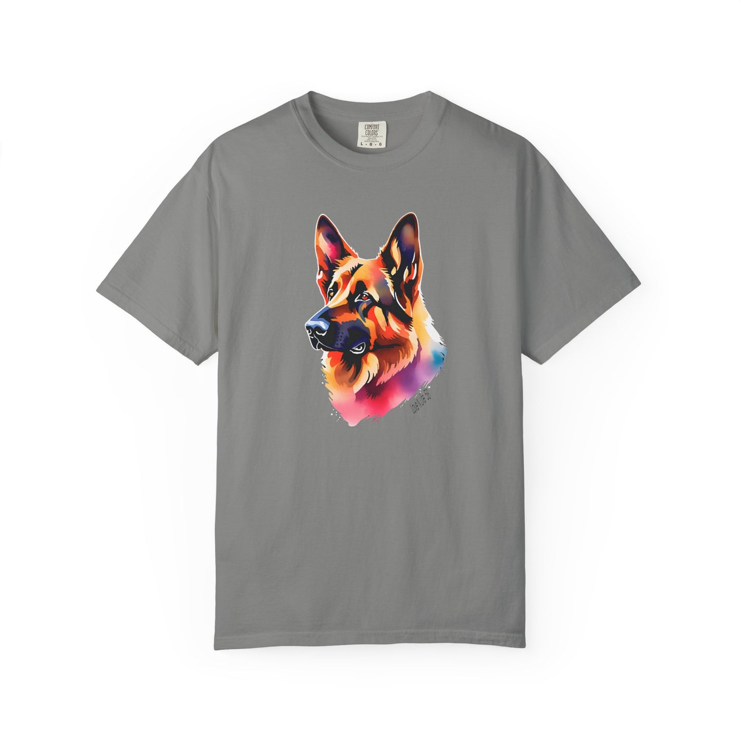 Colorful German Shepherd Unisex T-Shirt - Perfect for Dog Lovers Comfort Colors