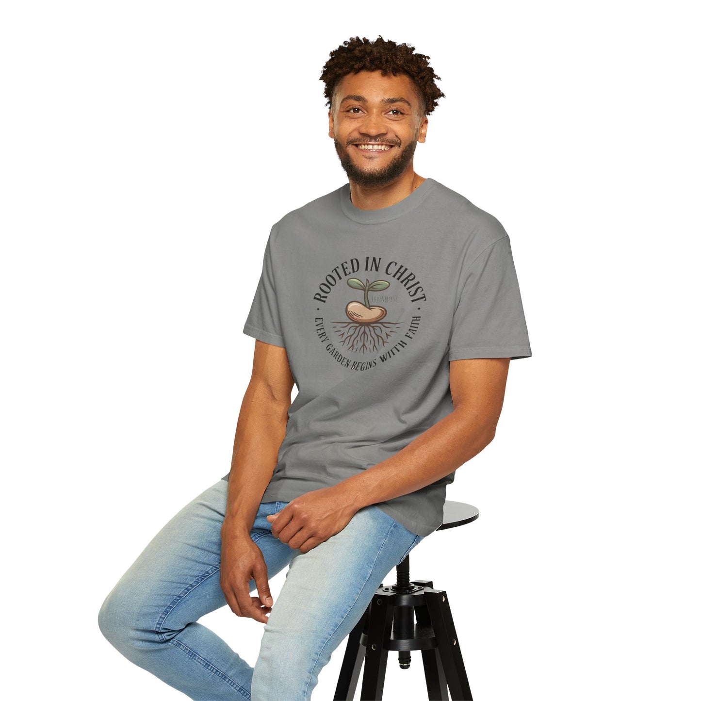 Rooted in Christ Tee - Comfort Colors