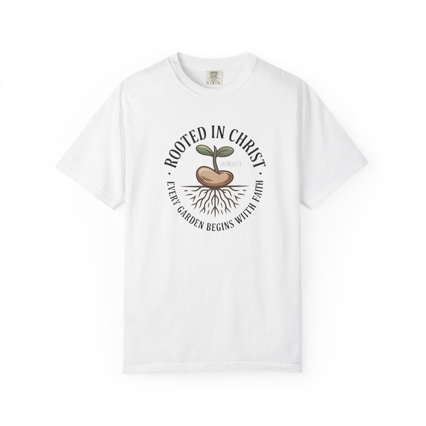 Rooted in Christ Tee - Comfort Colors