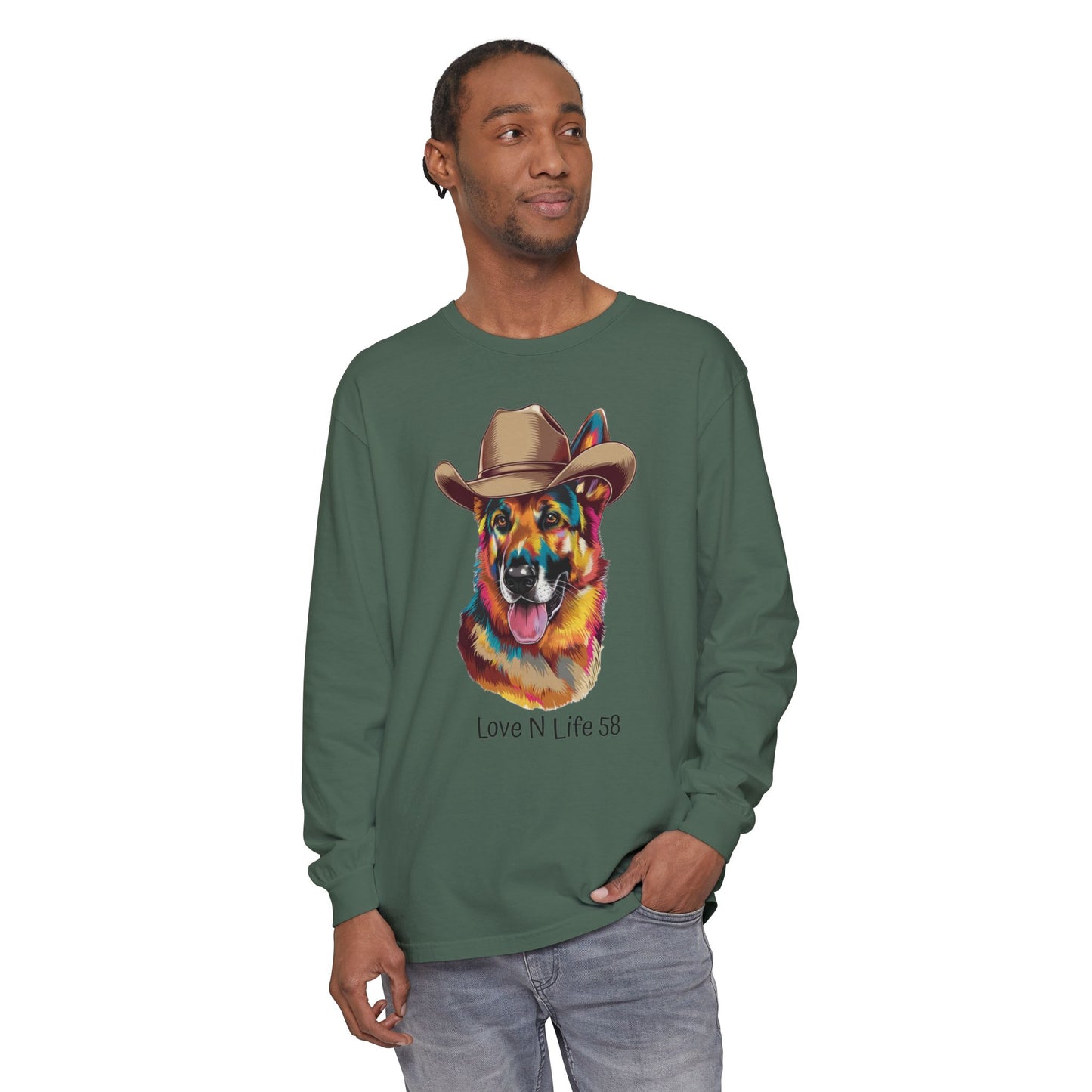 German Shepard Tee- Comfort Colors Long Sleeve
