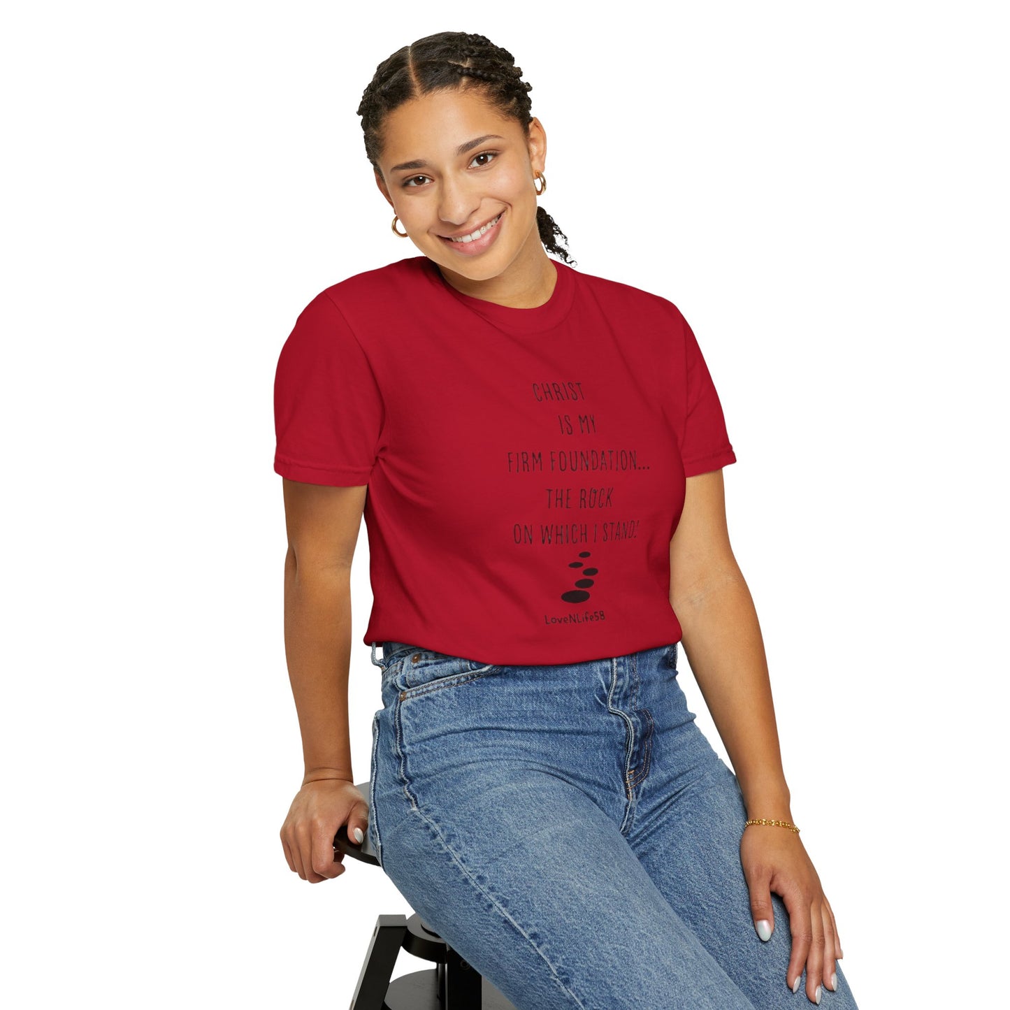 CHRIST MY ROCK Tee - Comfort Colors