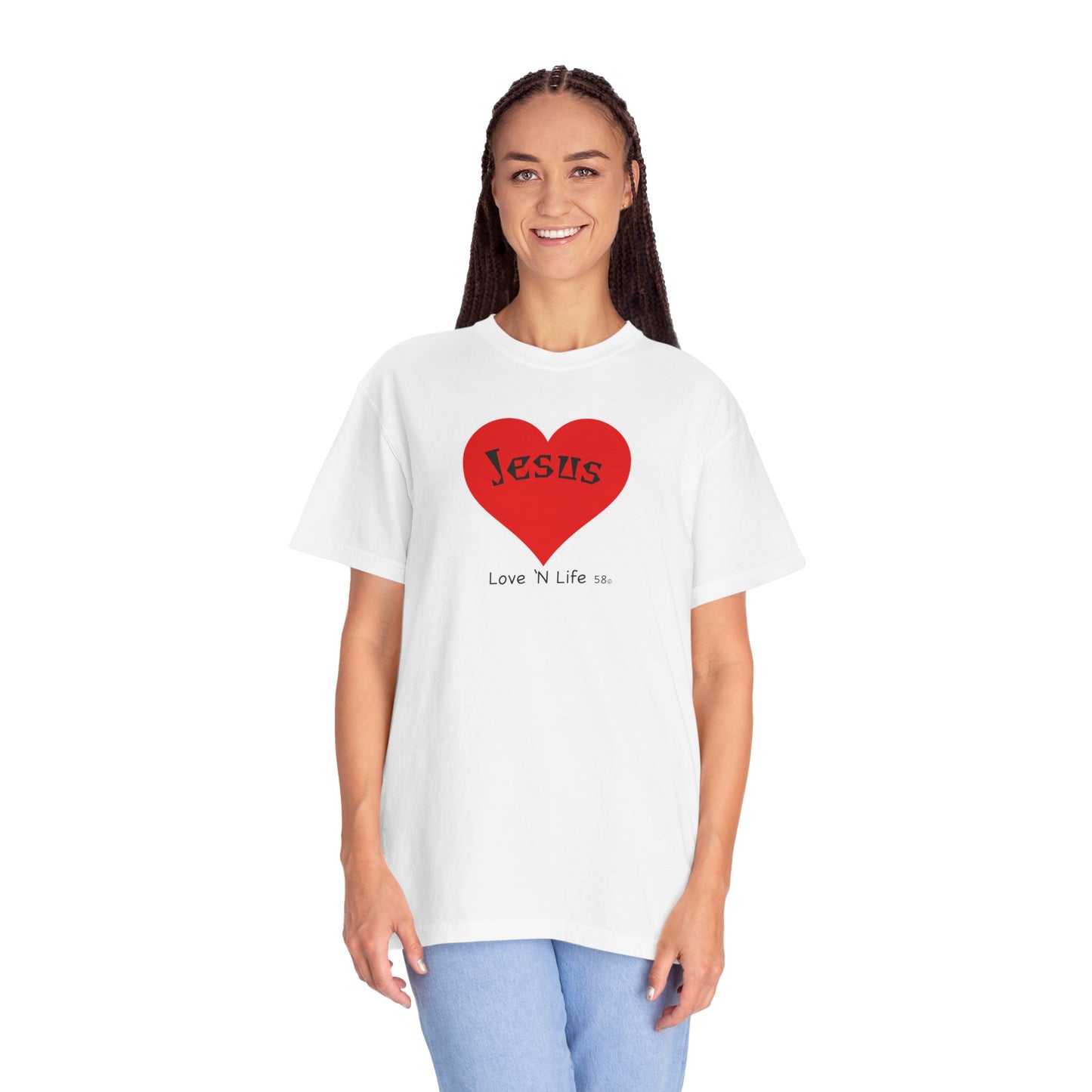 Jesus is Love N Life 58 Tee - Comfort Colors
