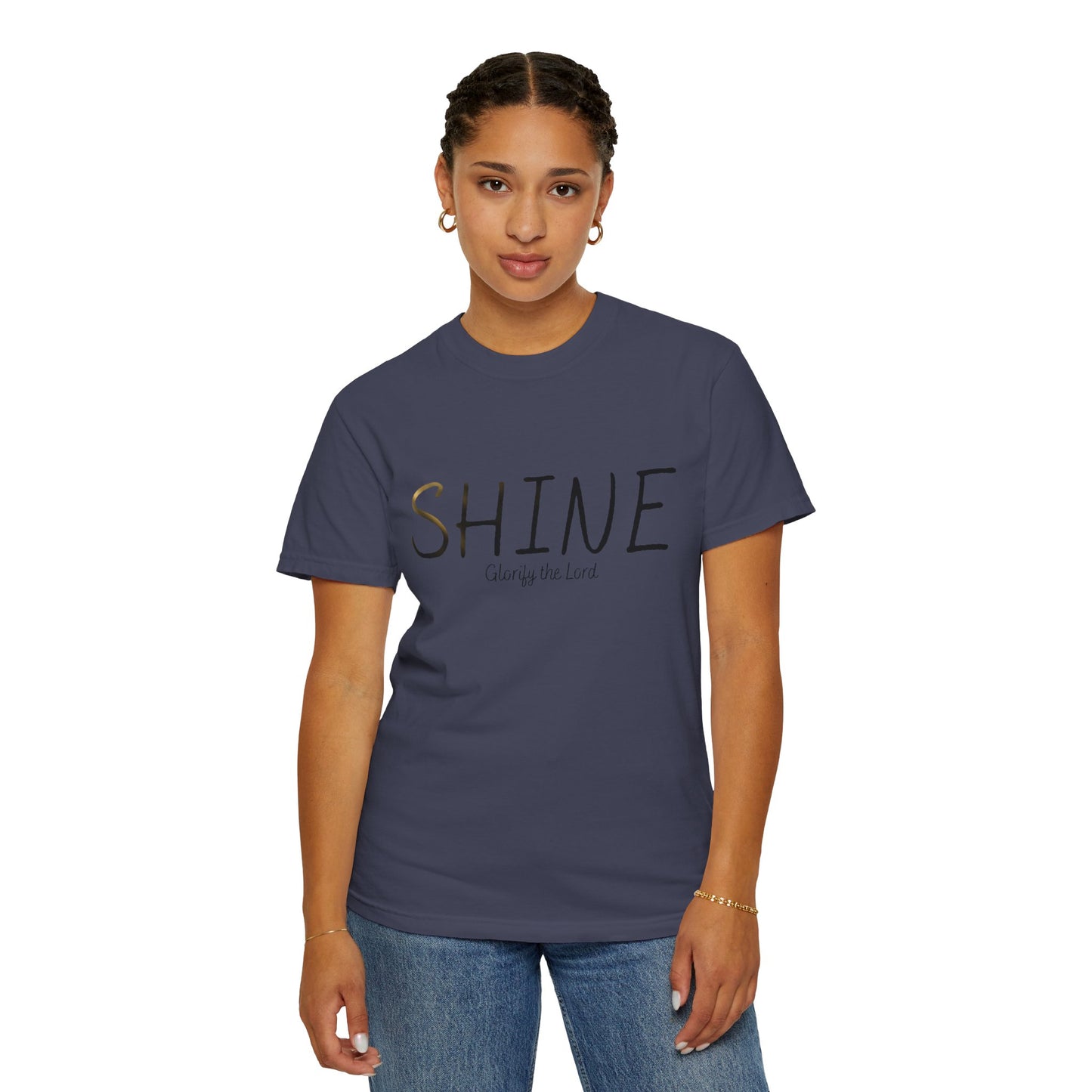 “Shine” Glorify the Lord Tee - Comfort Colors