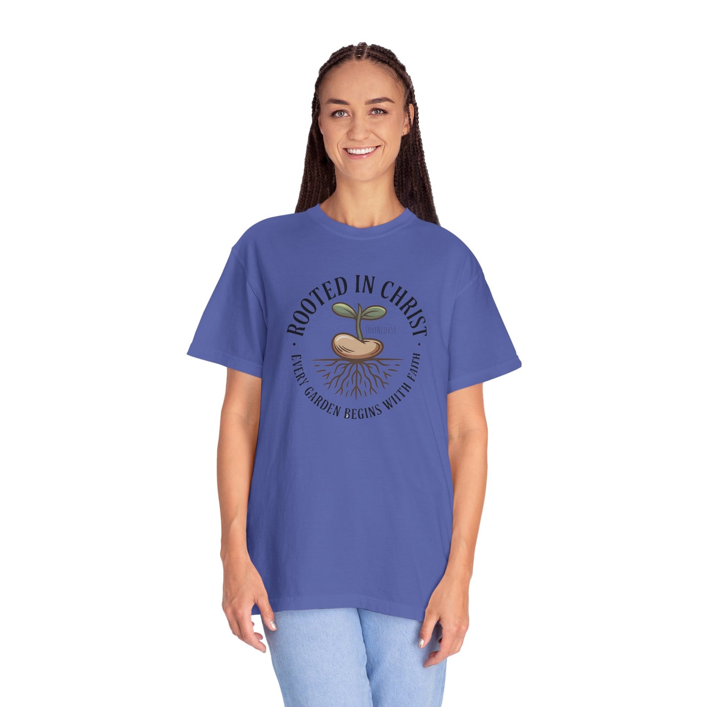 Rooted in Christ Tee - Comfort Colors